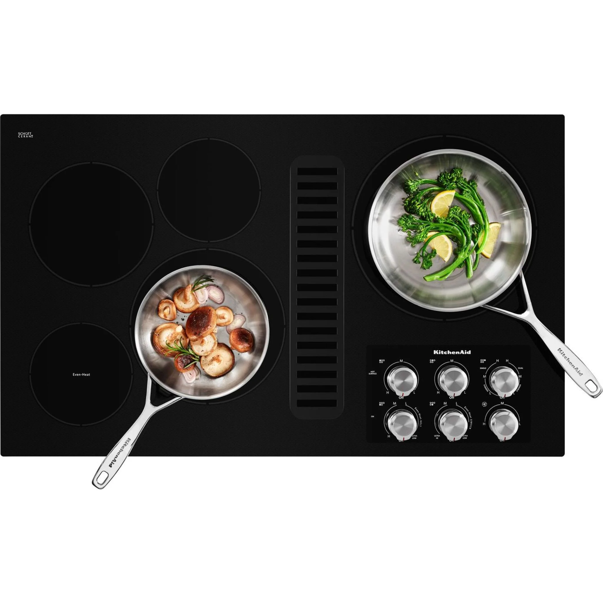 KitchenAid 36" Electric Downdraft Cooktop with 5 Elements -Black (KCED606GBL) - Image 19