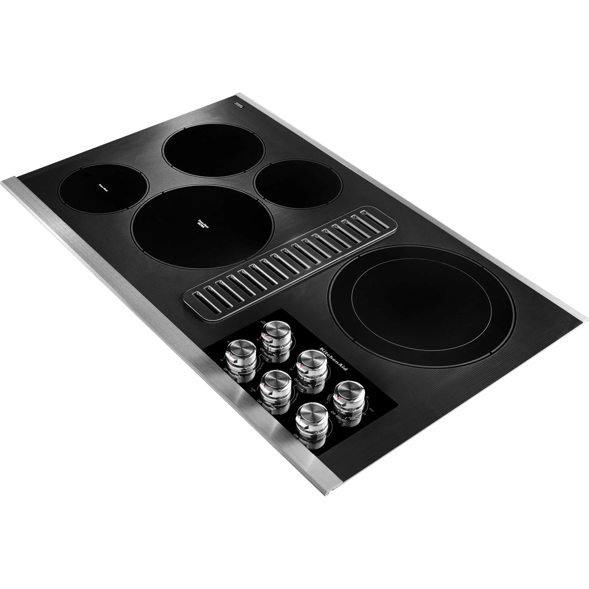 KitchenAid 36" Electric Downdraft Cooktop with 5 Elements -Stainless Steel (KCED606GSS) - Image 2