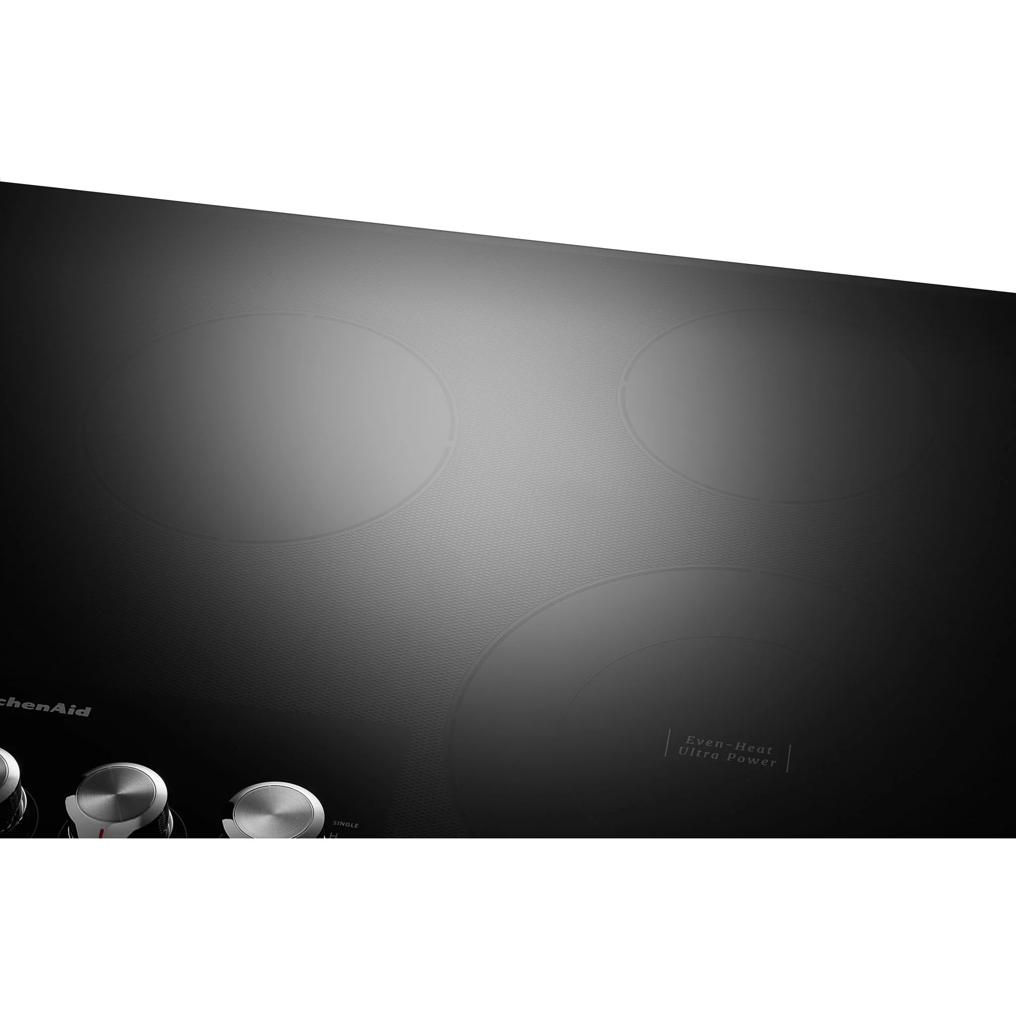KitchenAid 36" Electric Cooktop with 5 Elements and Knob Controls -Black (KCES556HBL) - Image 9