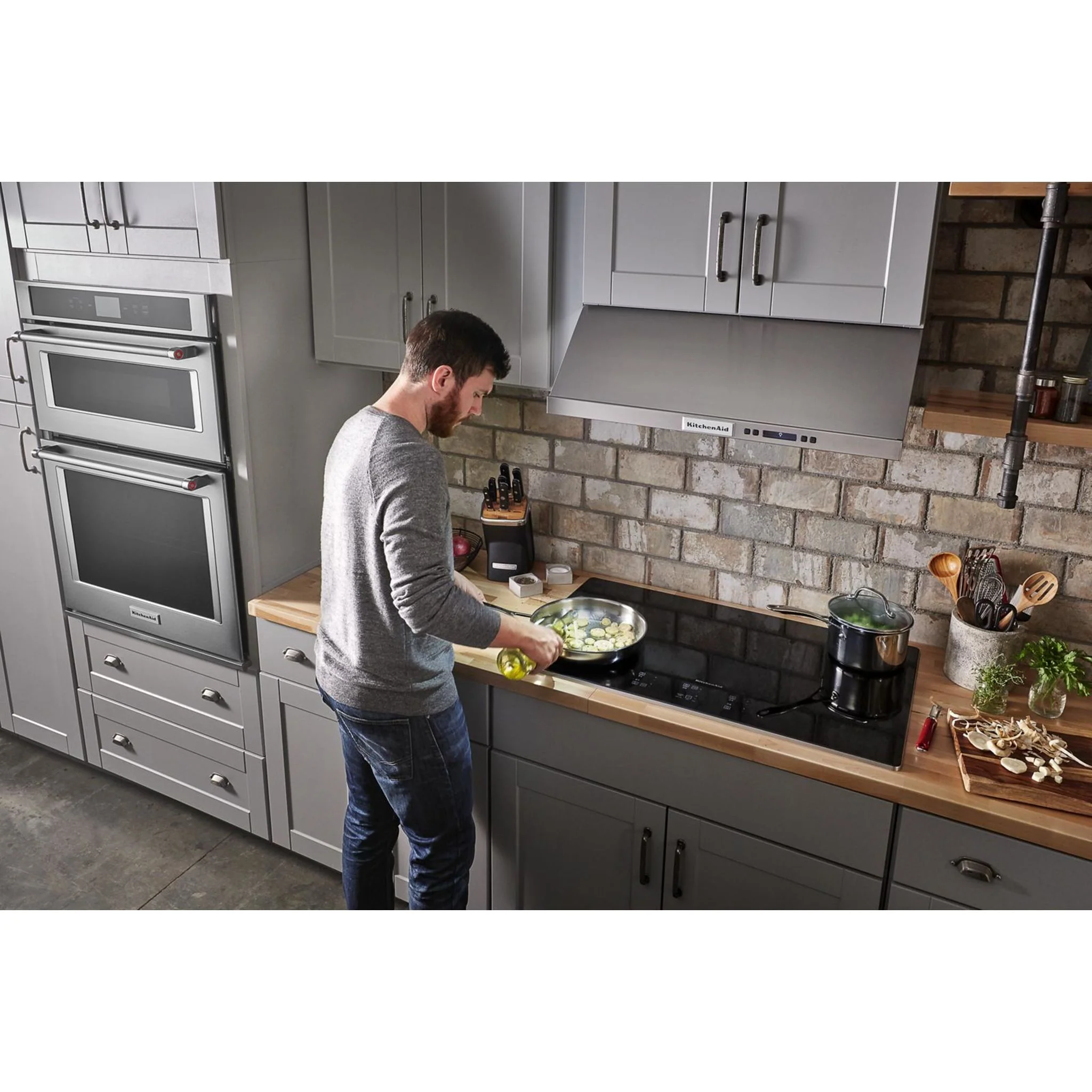 KitchenAid 36" Electric Cooktop with 5 Elements and Touch-Activated Controls -Stainless Steel (KCES956KSS) - Image 11
