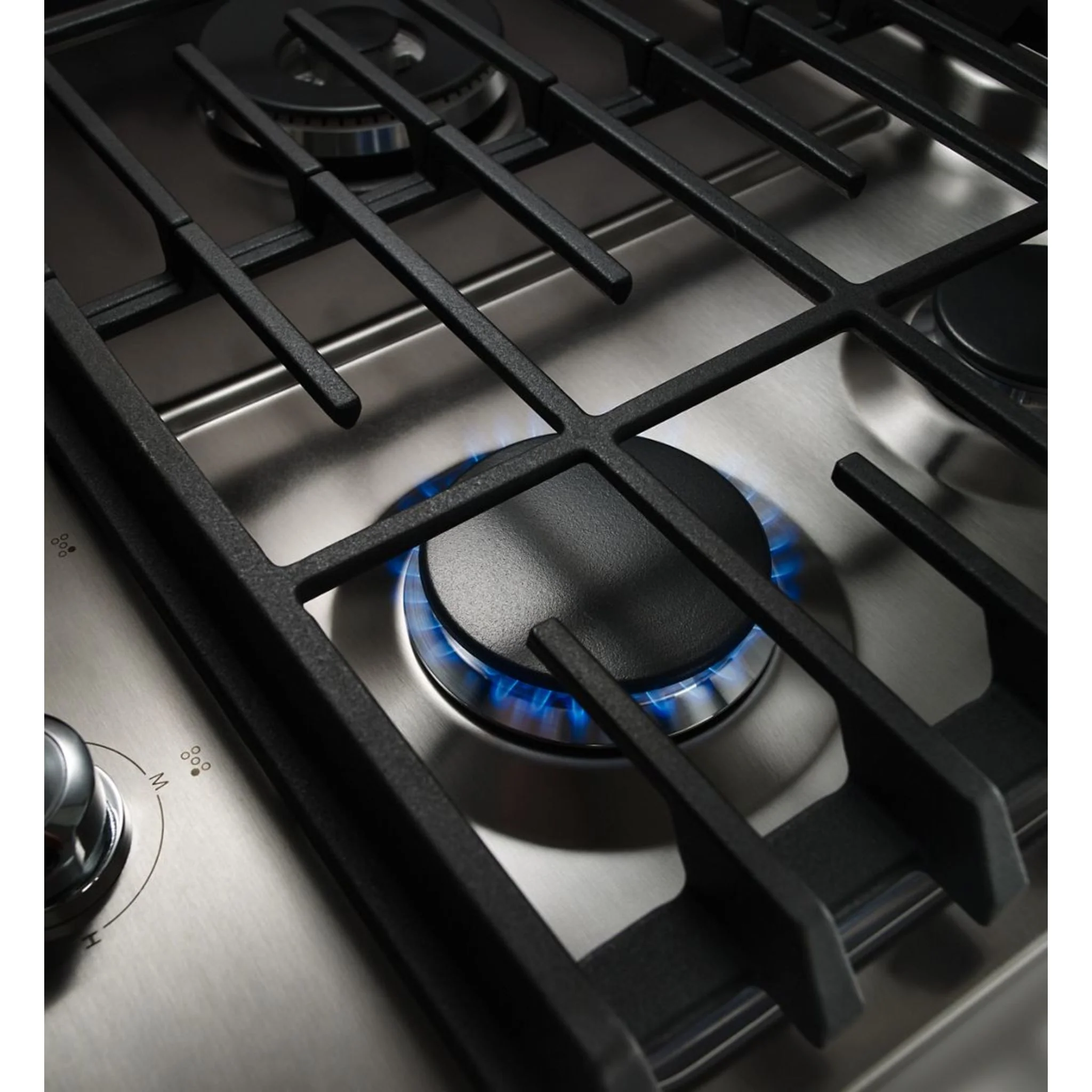 KitchenAid 36" 5 Burner Gas Downdraft Cooktop -Stainless Steel (KCGD506GSS) - Image 12