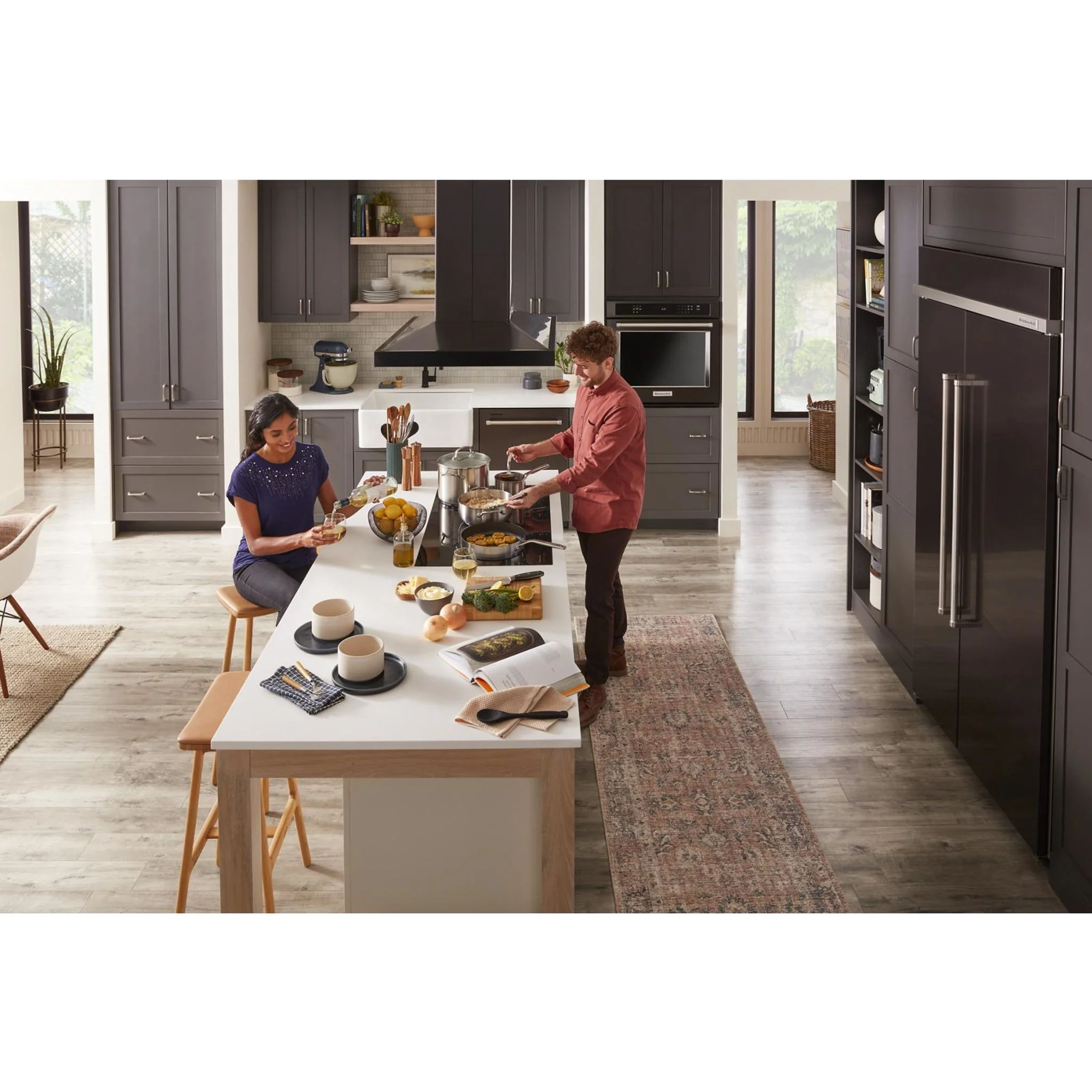 KitchenAid 36-Inch 5-Element Sensor Induction Cooktop -Black (KCIG556JBL) - Image 10