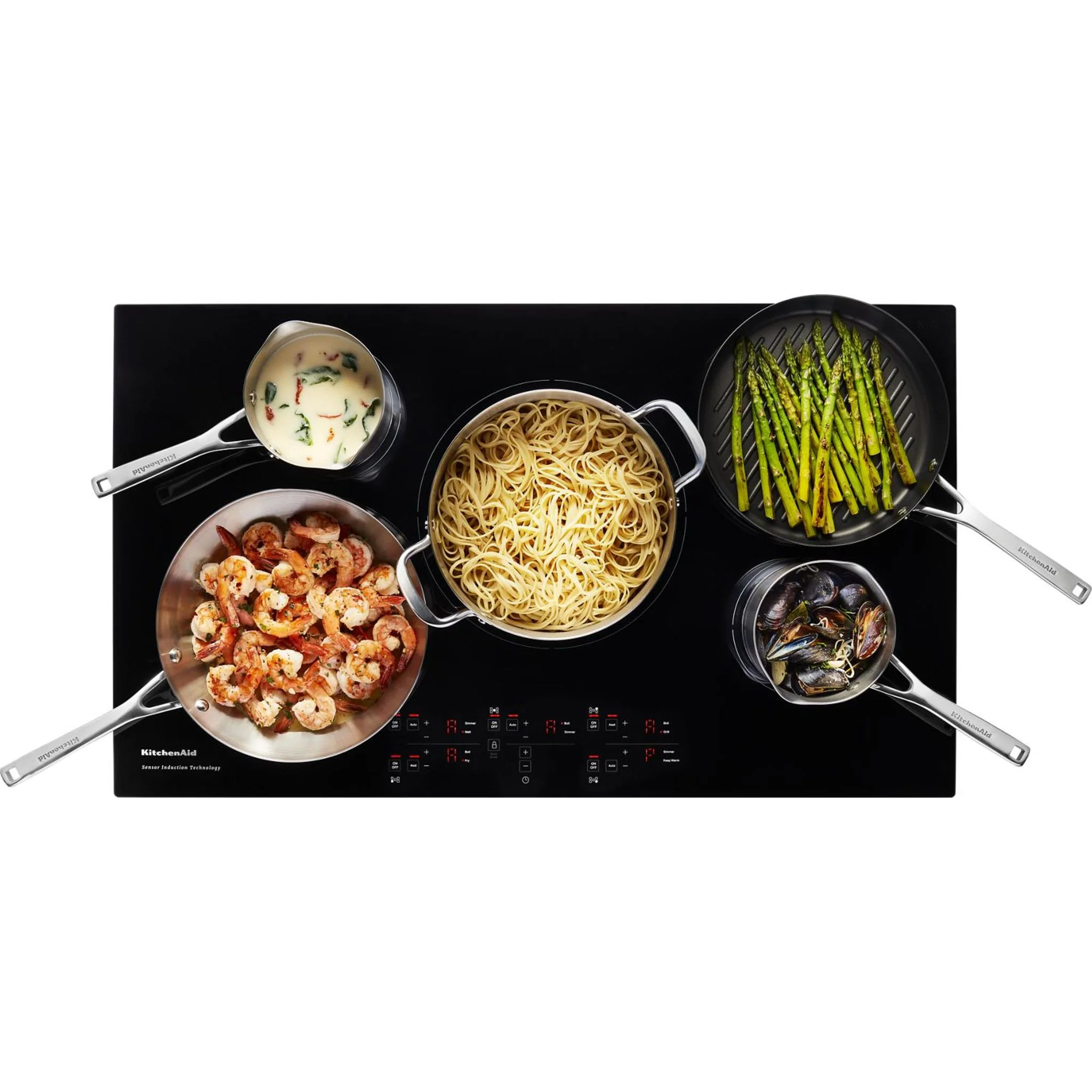 KitchenAid 36-Inch 5-Element Sensor Induction Cooktop -Black (KCIG556JBL) - Image 14