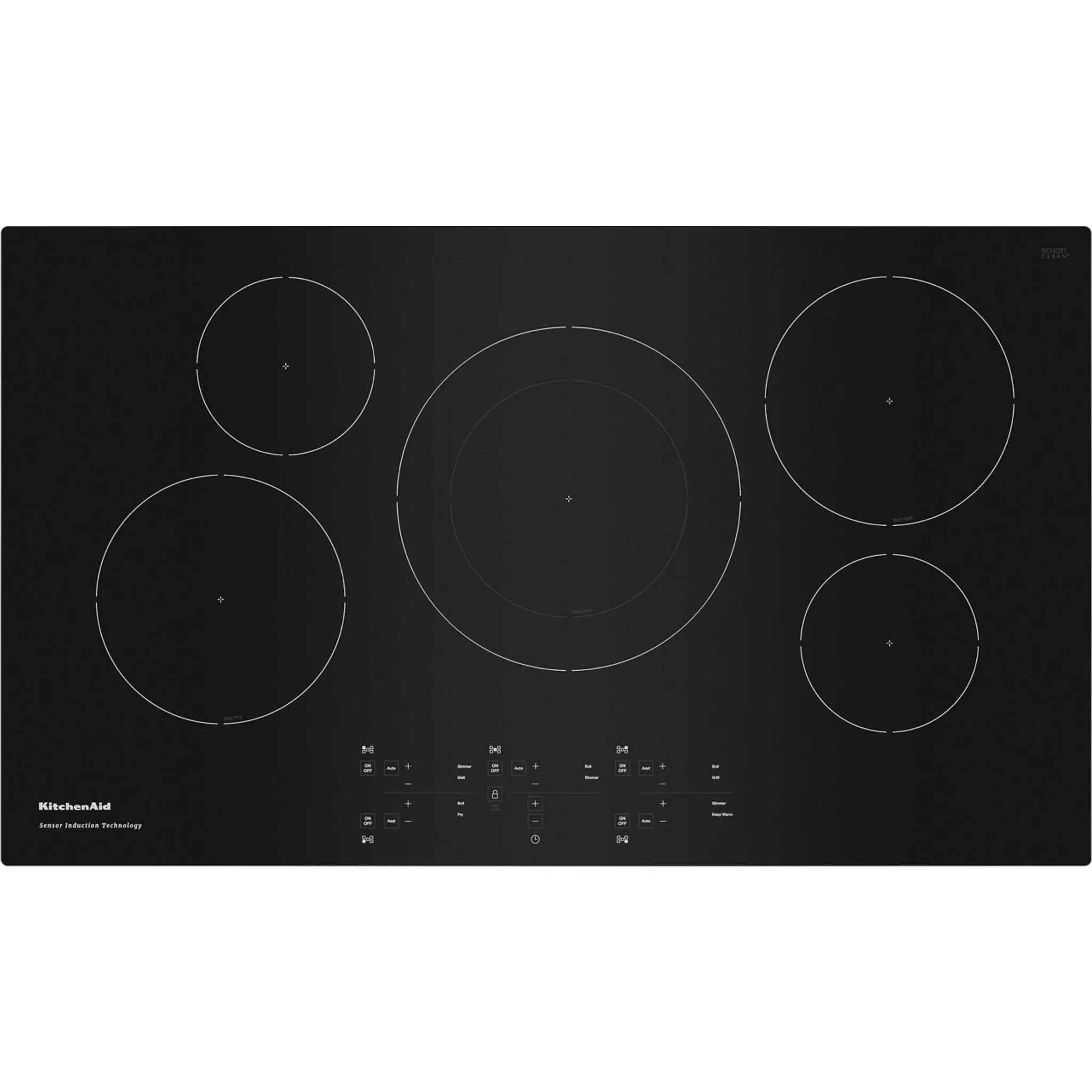 KitchenAid 36-Inch 5-Element Sensor Induction Cooktop -Black (KCIG556JBL) - Image 32