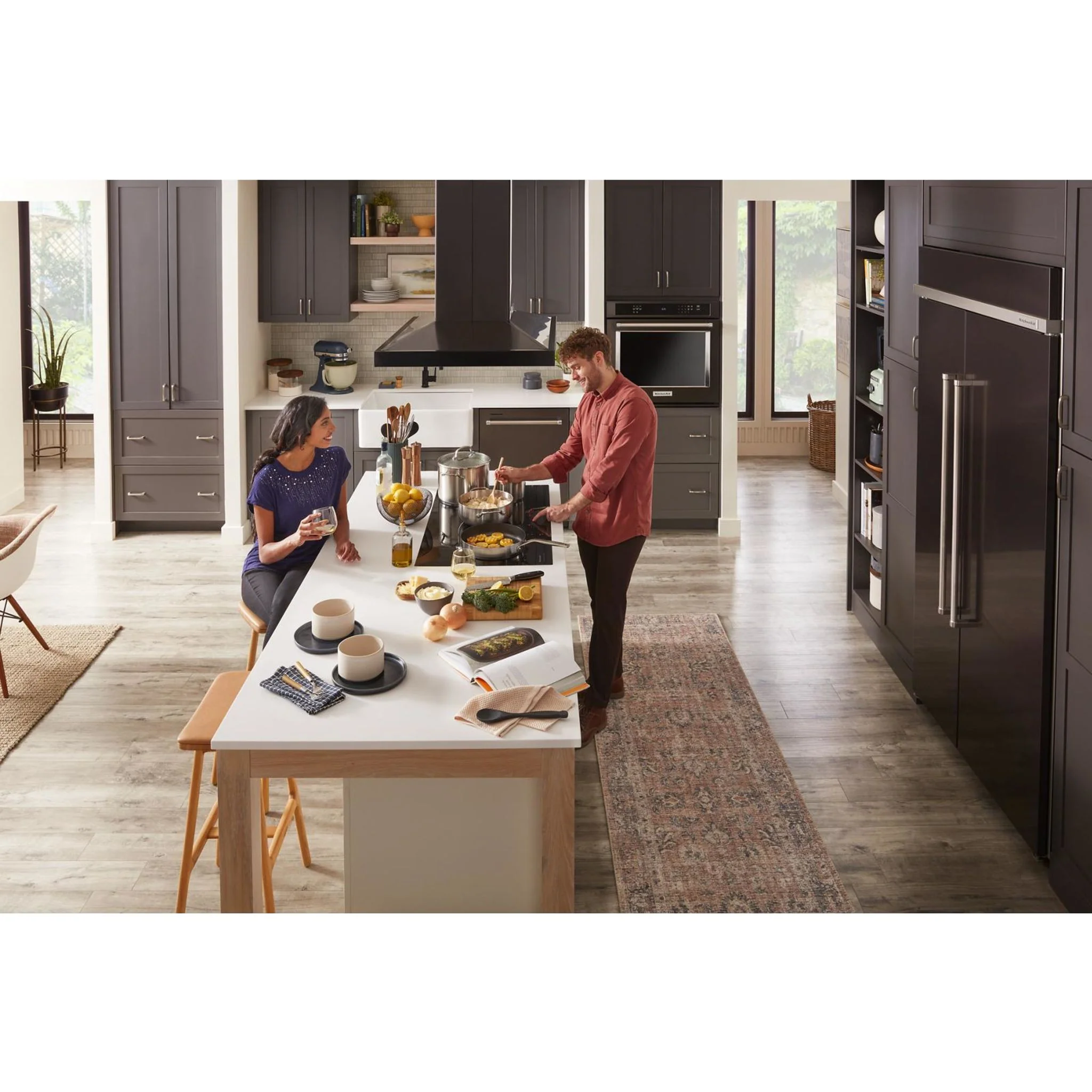KitchenAid 36-Inch 5-Element Sensor Induction Cooktop -Black (KCIG556JBL) - Image 7