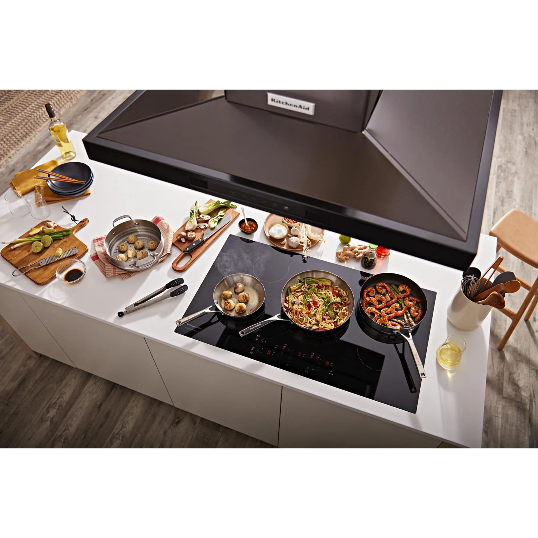 KitchenAid 36-Inch 5-Element Sensor Induction Cooktop -Black (KCIG556JBL) - Image 8