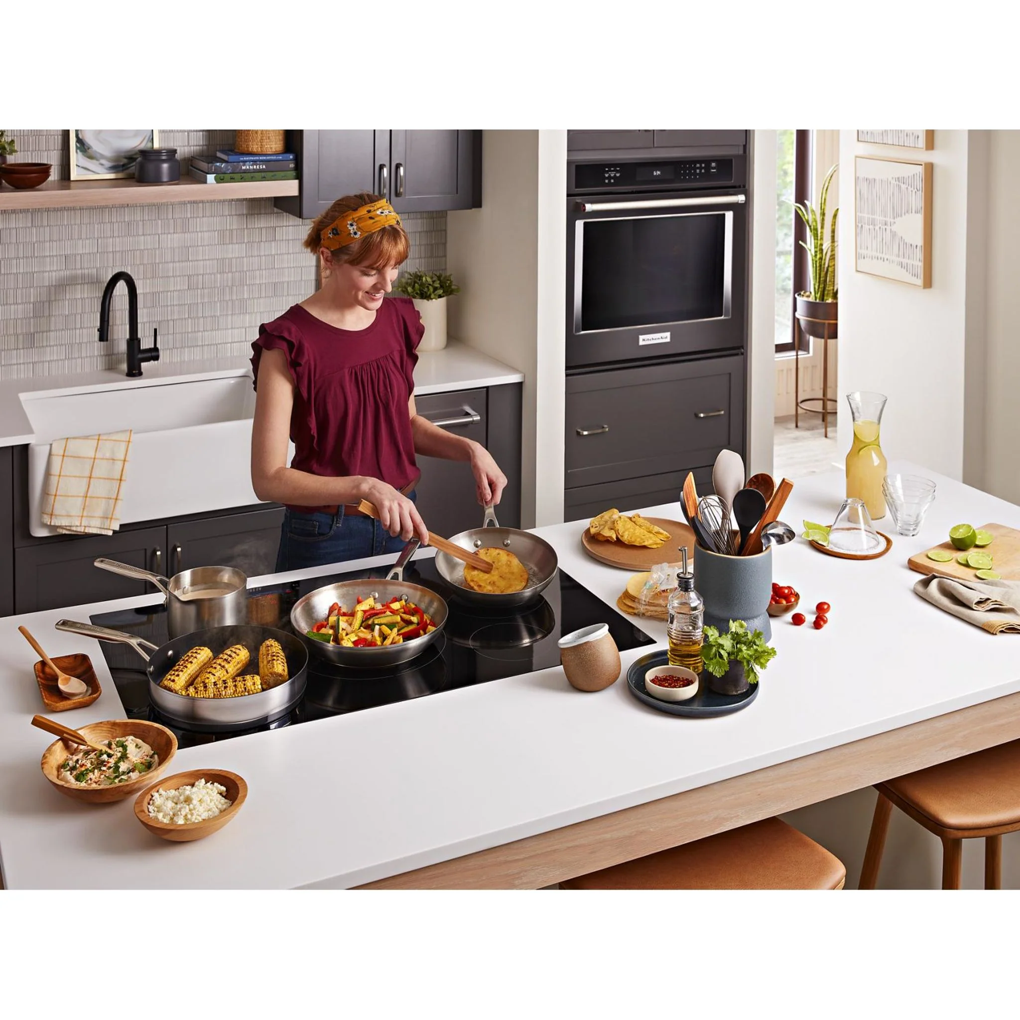 KitchenAid 36-Inch 5-Element Sensor Induction Cooktop -Black (KCIG556JBL) - Image 9