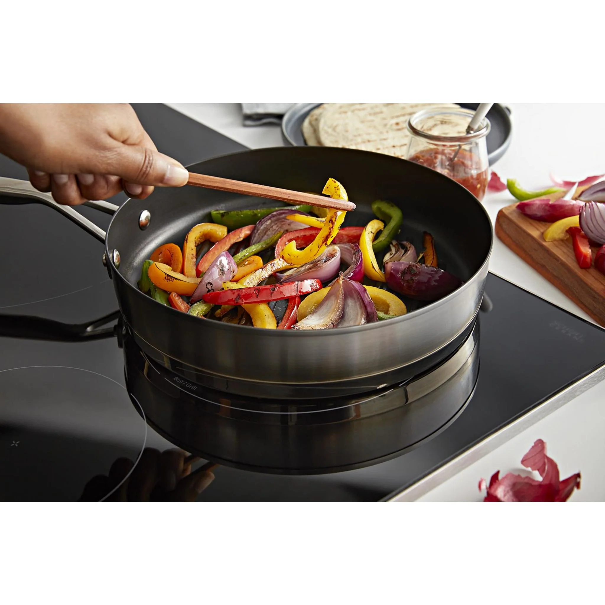 KitchenAid 36-Inch 5-Element Sensor Induction Cooktop -Stainless Steel (KCIG556JSS) - Image 13
