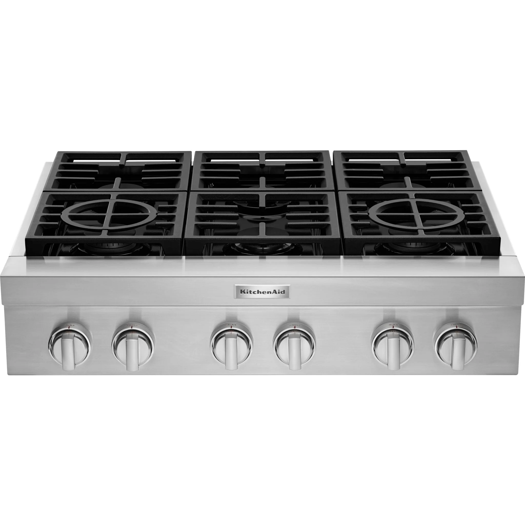 KitchenAid 36'' 6-Burner Commercial-Style Gas Rangetop -Stainless Steel (KCGC506JSS) - Image 20