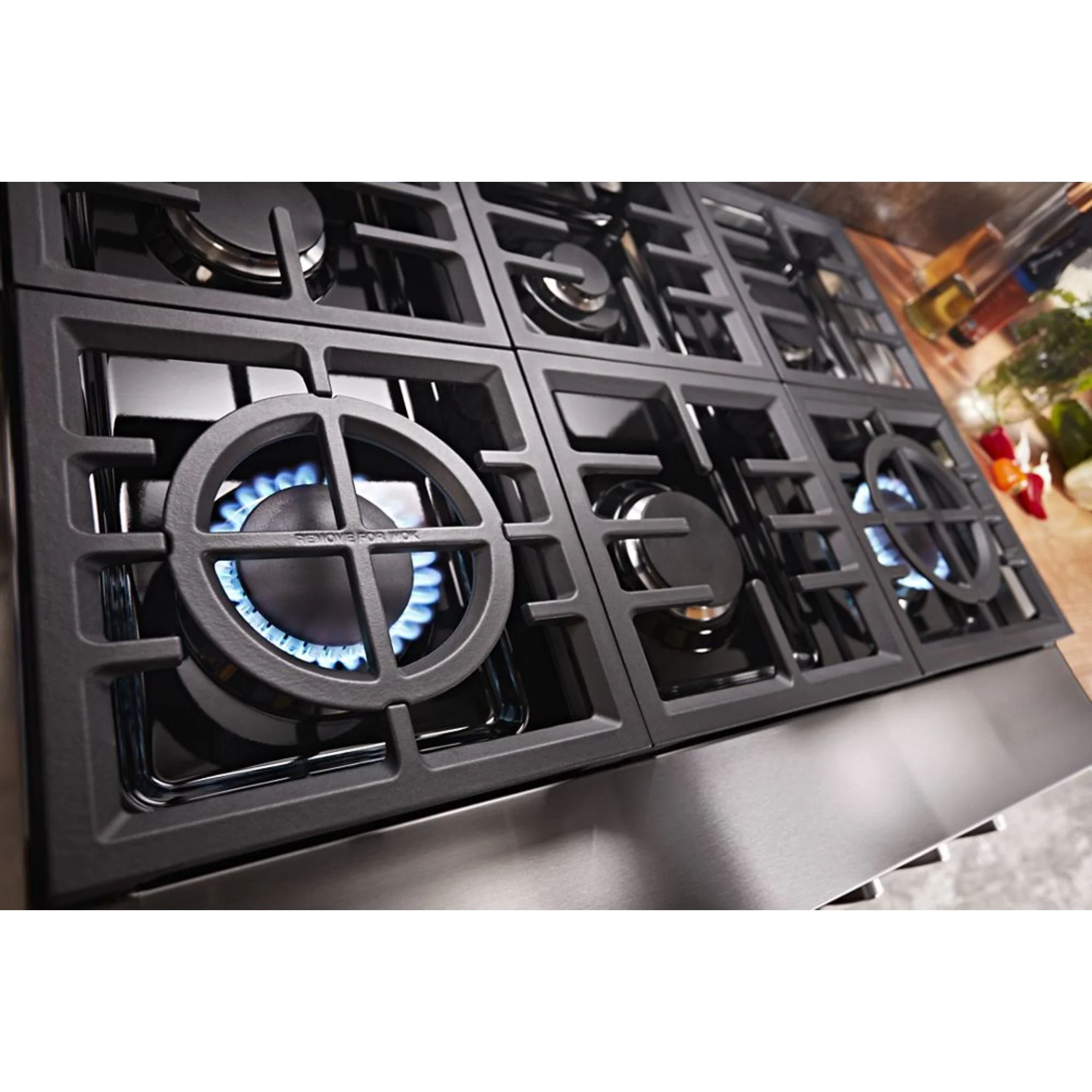 KitchenAid 36'' 6-Burner Commercial-Style Gas Rangetop -Stainless Steel (KCGC506JSS) - Image 26