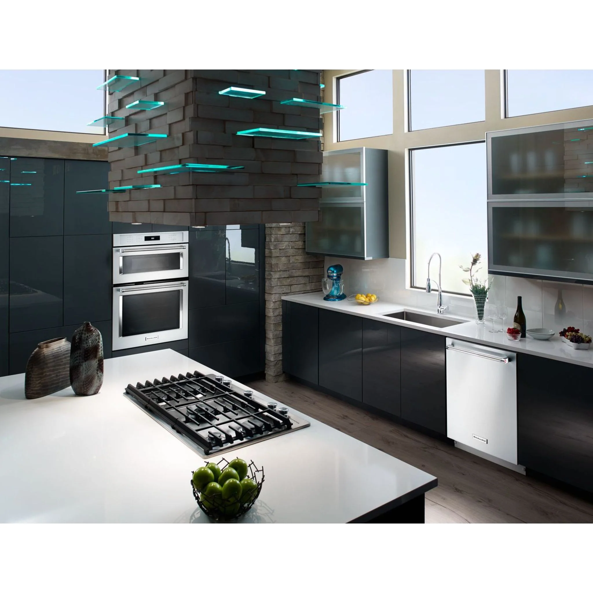 KitchenAid 36" 5-Burner Gas Cooktop with Griddle -Stainless Steel (KCGS956ESS) - Image 23