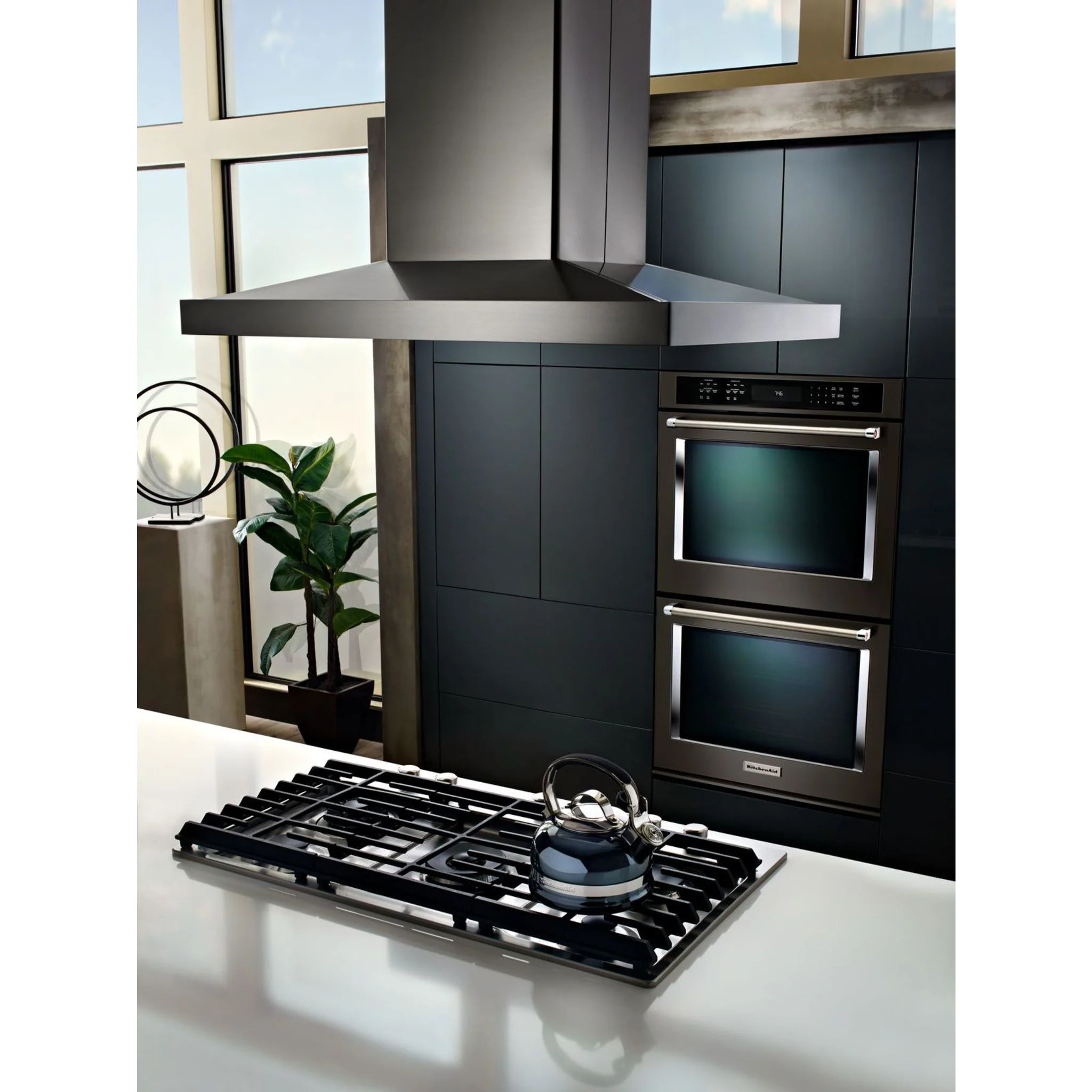 KitchenAid 36" 5-Burner Gas Cooktop with Griddle -Stainless Steel (KCGS956ESS) - Image 9