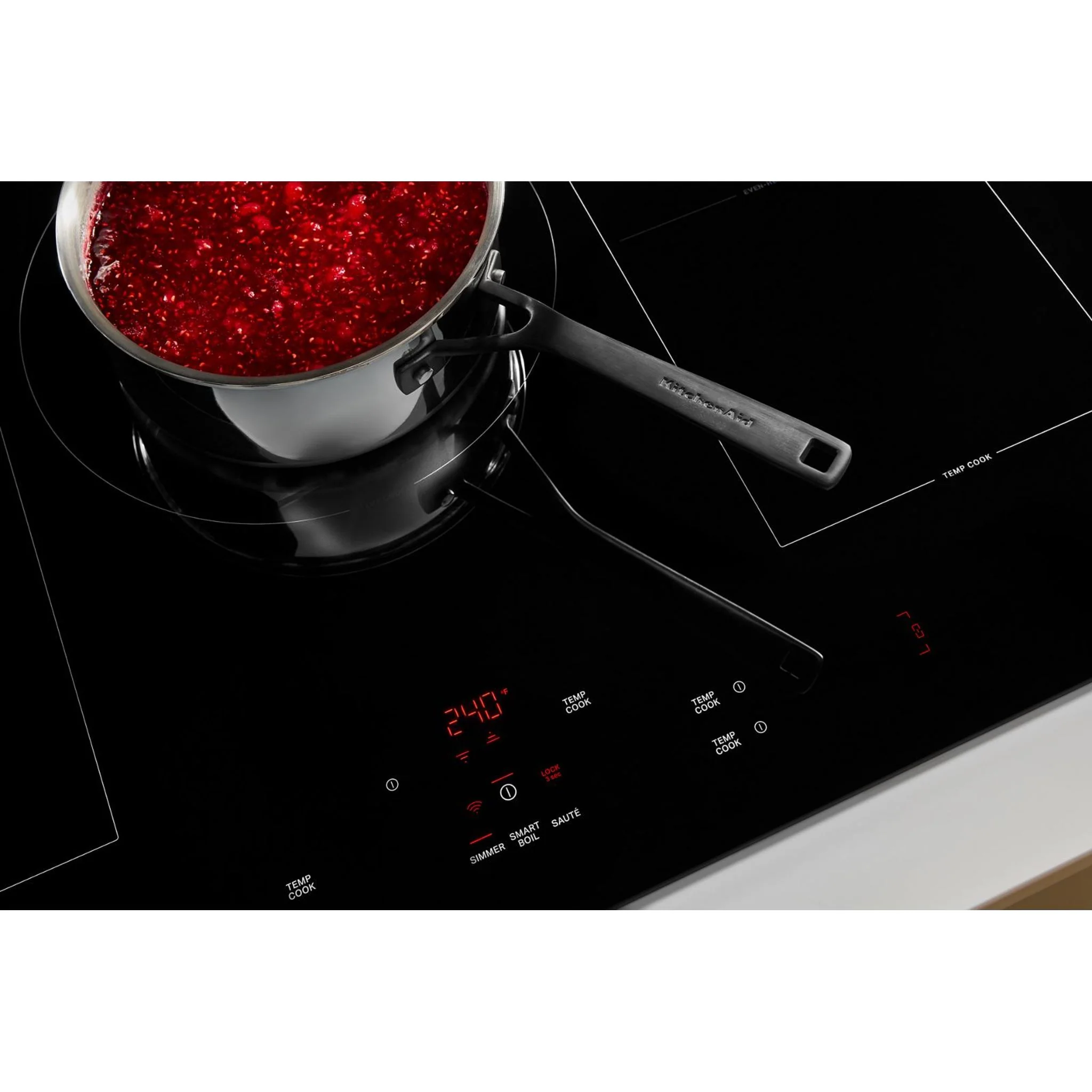 KitchenAid 36" Temp CookInduction Cooktop with 5 Cooking Zones -Black (KCIT736SBL) - Image 11