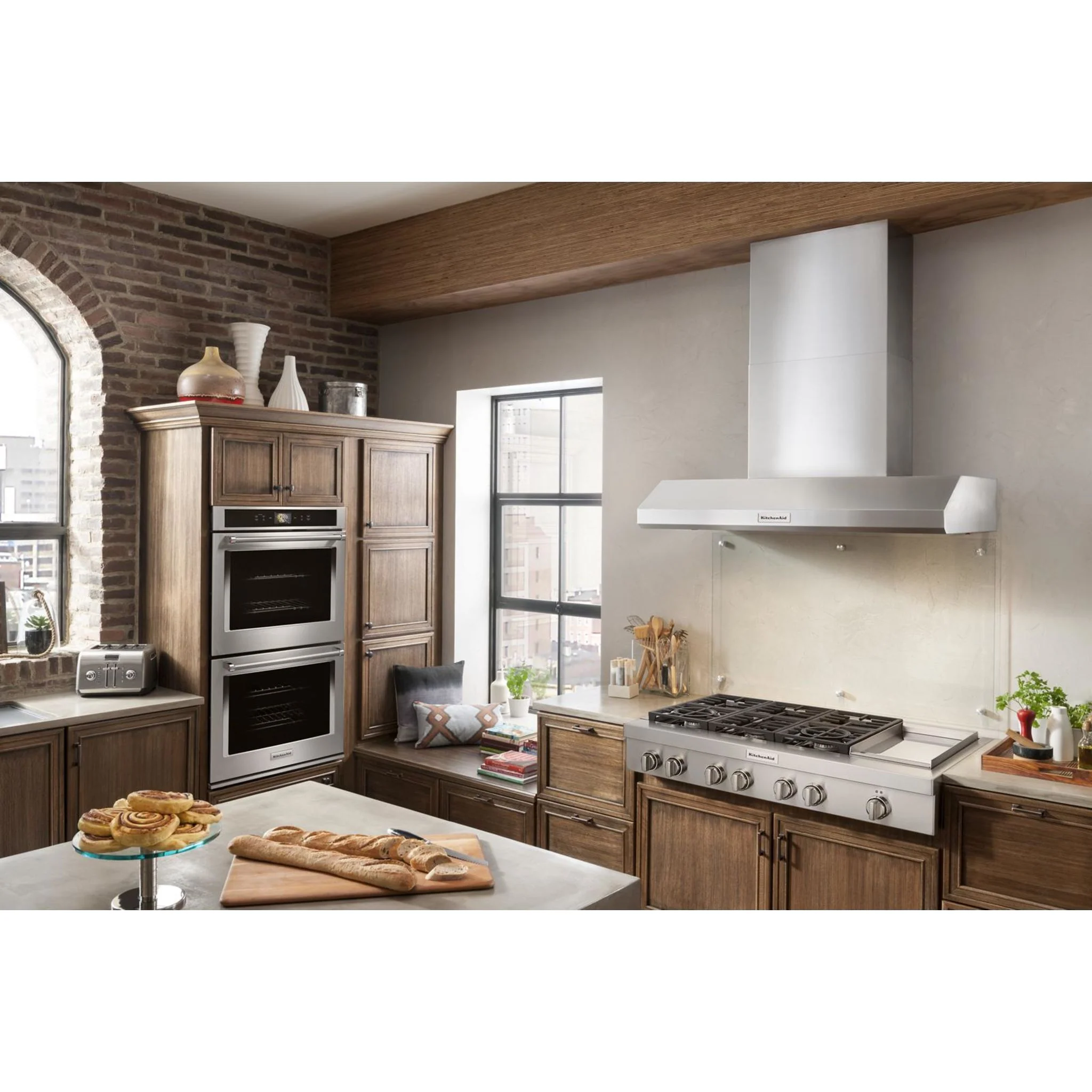 KitchenAid 48'' 6-Burner Commercial-Style Gas Rangetop with Griddle -Stainless Steel (KCGC558JSS) - Image 10