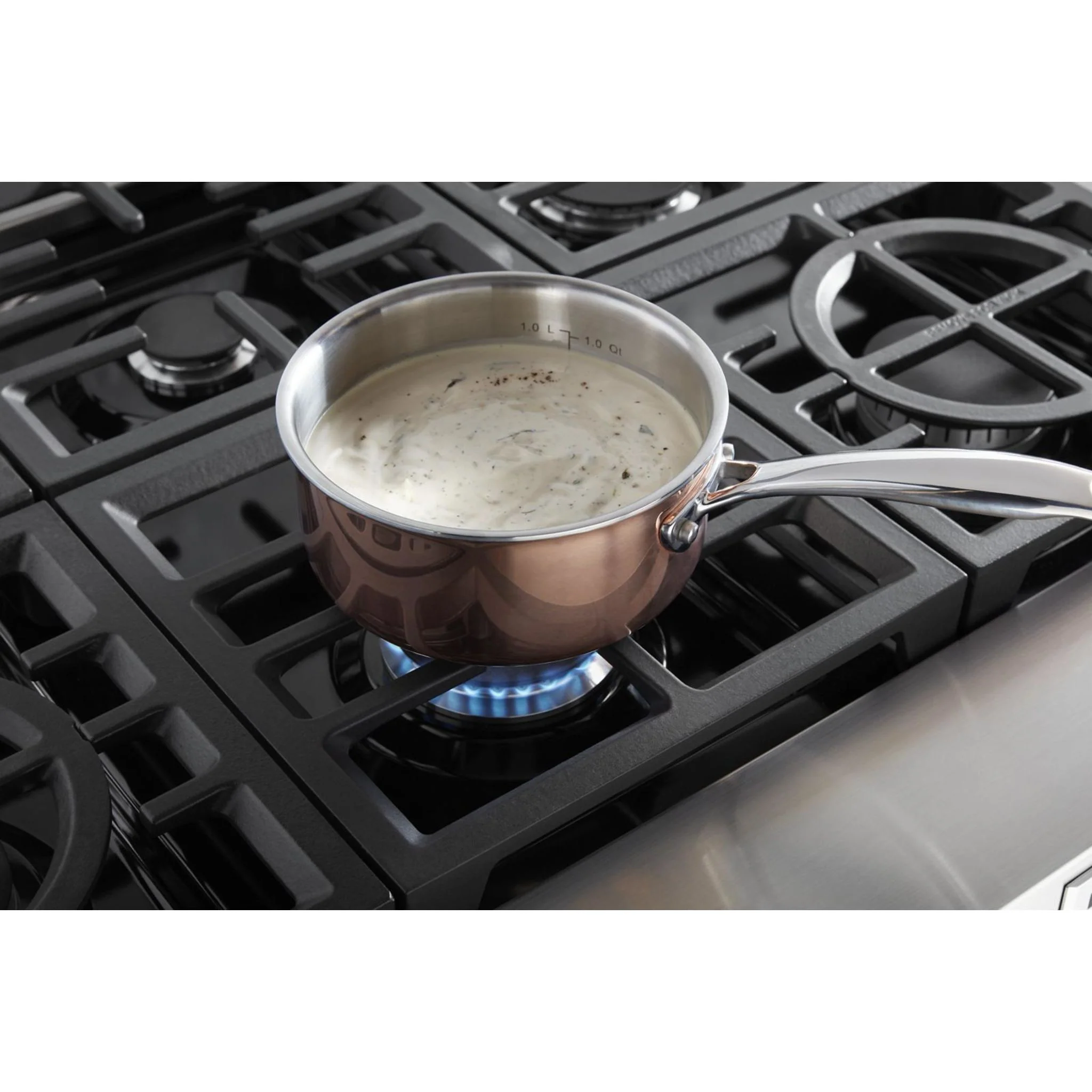 KitchenAid 48'' 6-Burner Commercial-Style Gas Rangetop with Griddle -Stainless Steel (KCGC558JSS) - Image 17