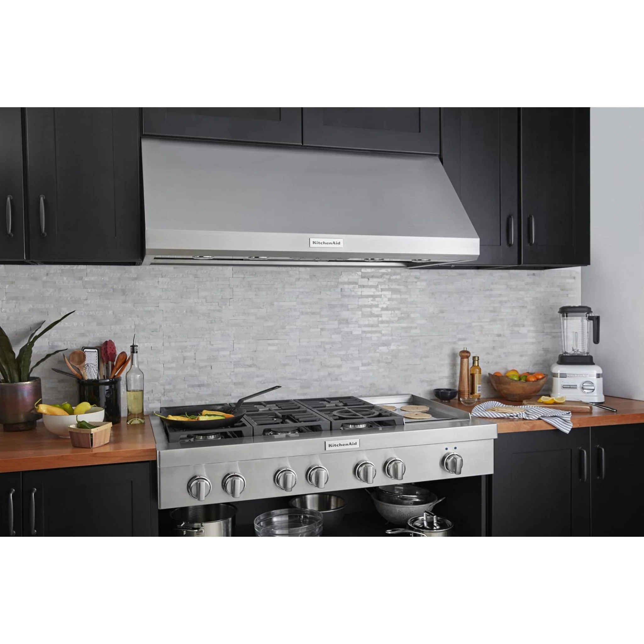 KitchenAid 48'' 6-Burner Commercial-Style Gas Rangetop with Griddle -Stainless Steel (KCGC558JSS) - Image 26