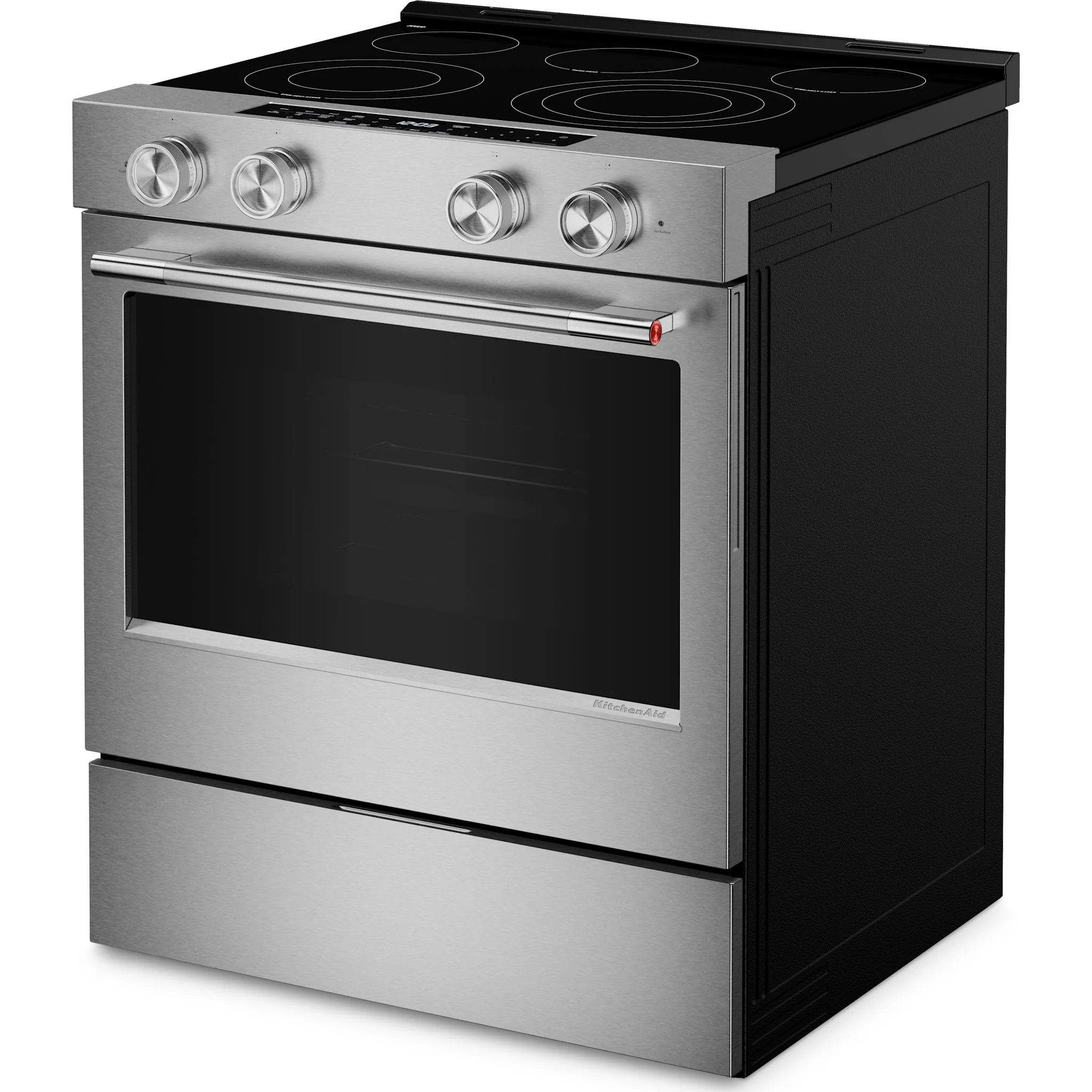 KitchenAid 5.3 Cu. Ft. Slide-In Electric Range with Even-Heat Hyper Elements & Convection - Fingerprint Resistant Stainless Steel (YKSES530SPS) - Image 2