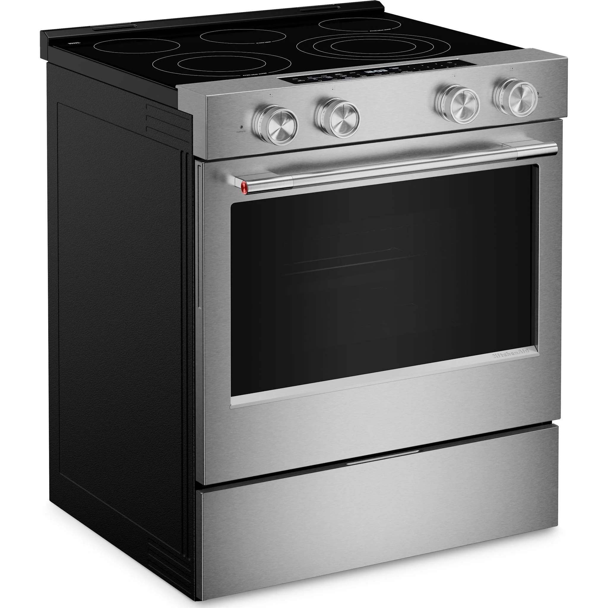KitchenAid 5.3 Cu. Ft. Slide-In Electric Range with Even-Heat Hyper Elements & Convection - Fingerprint Resistant Stainless Steel (YKSES530SPS) - Image 5