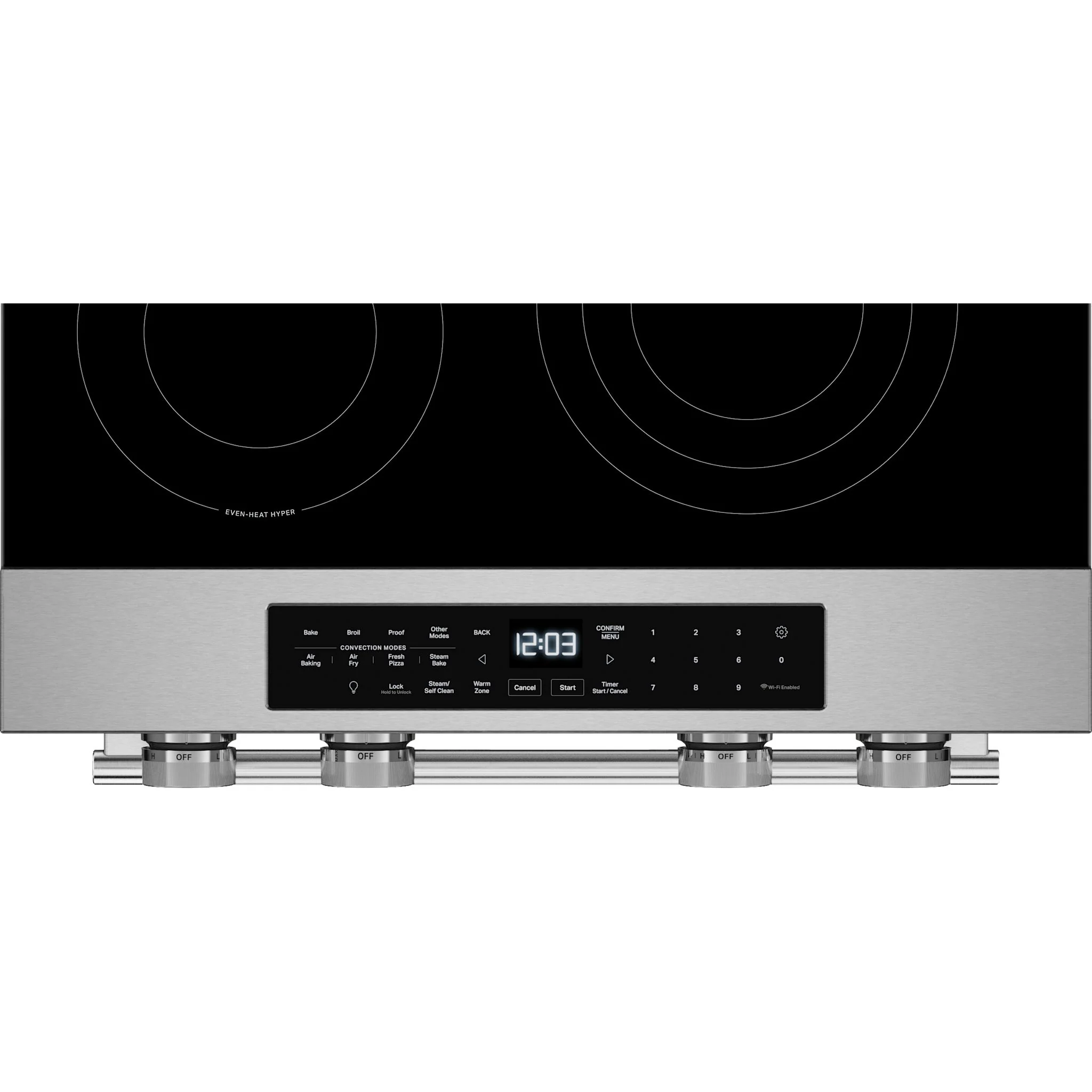 KitchenAid 5.3 Cu. Ft. Slide-In Electric Range with Even-Heat Hyper Elements & Convection - Fingerprint Resistant Stainless Steel (YKSES530SPS) - Image 9
