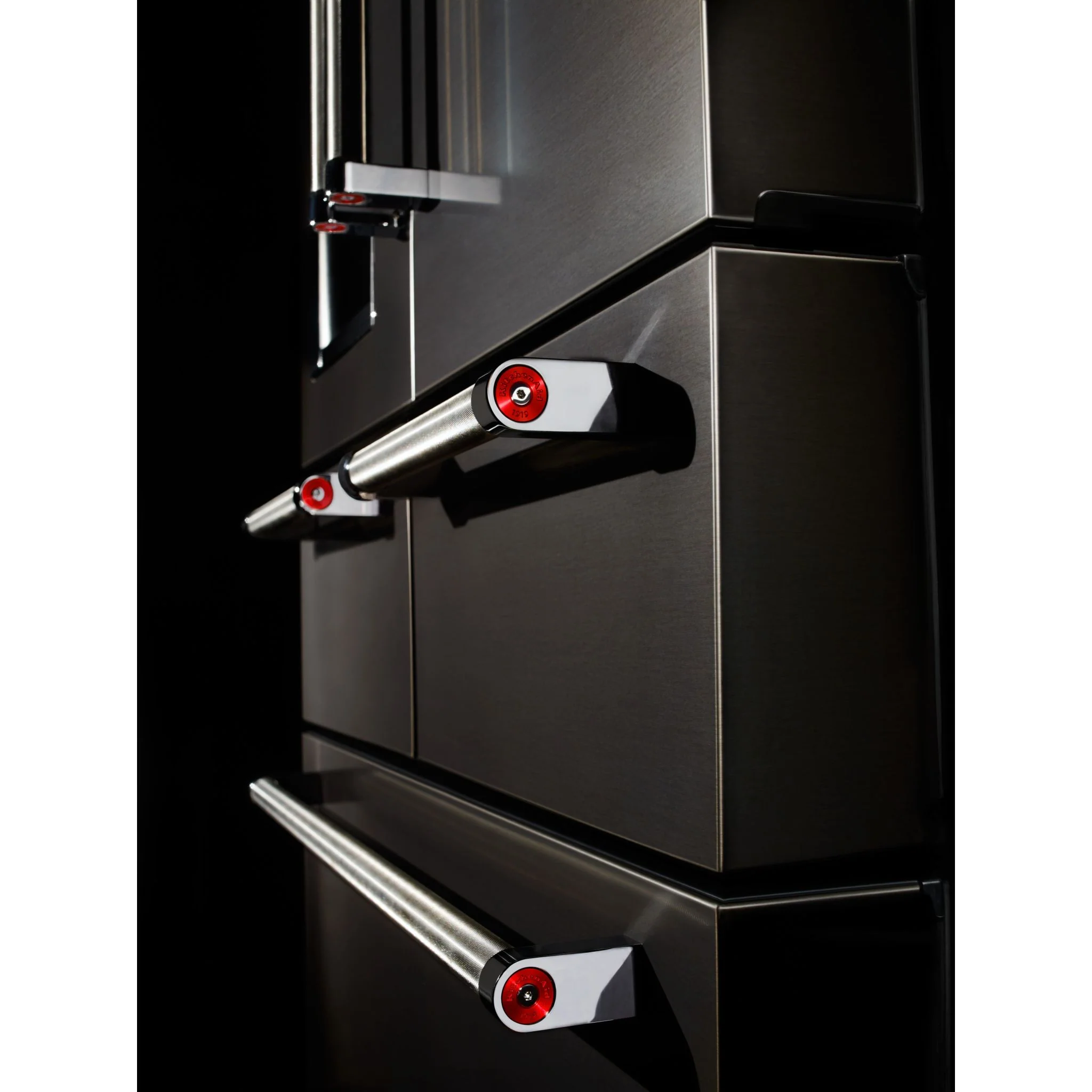 KitchenAid 25.8 Cu. Ft. 36" Multi-Door Freestanding Refrigerator with Platinum Interior Design and PrintShieldFinish -Black Stainless (KRMF706EBS) - Image 5