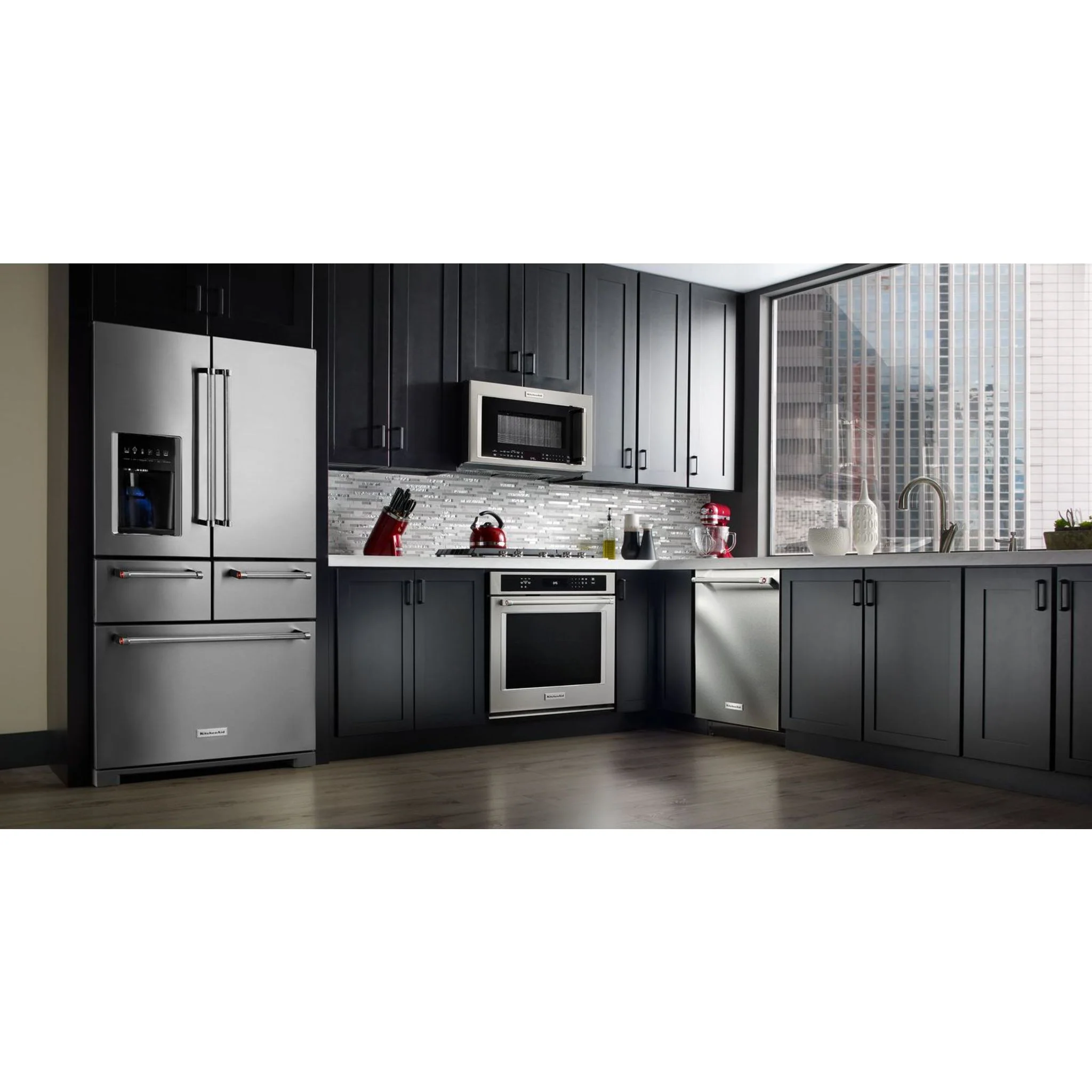 KitchenAid 25.8 Cu. Ft. 36" Multi-Door Freestanding Refrigerator with Platinum Interior Design -Stainless Steel (KRMF706ESS) - Image 15