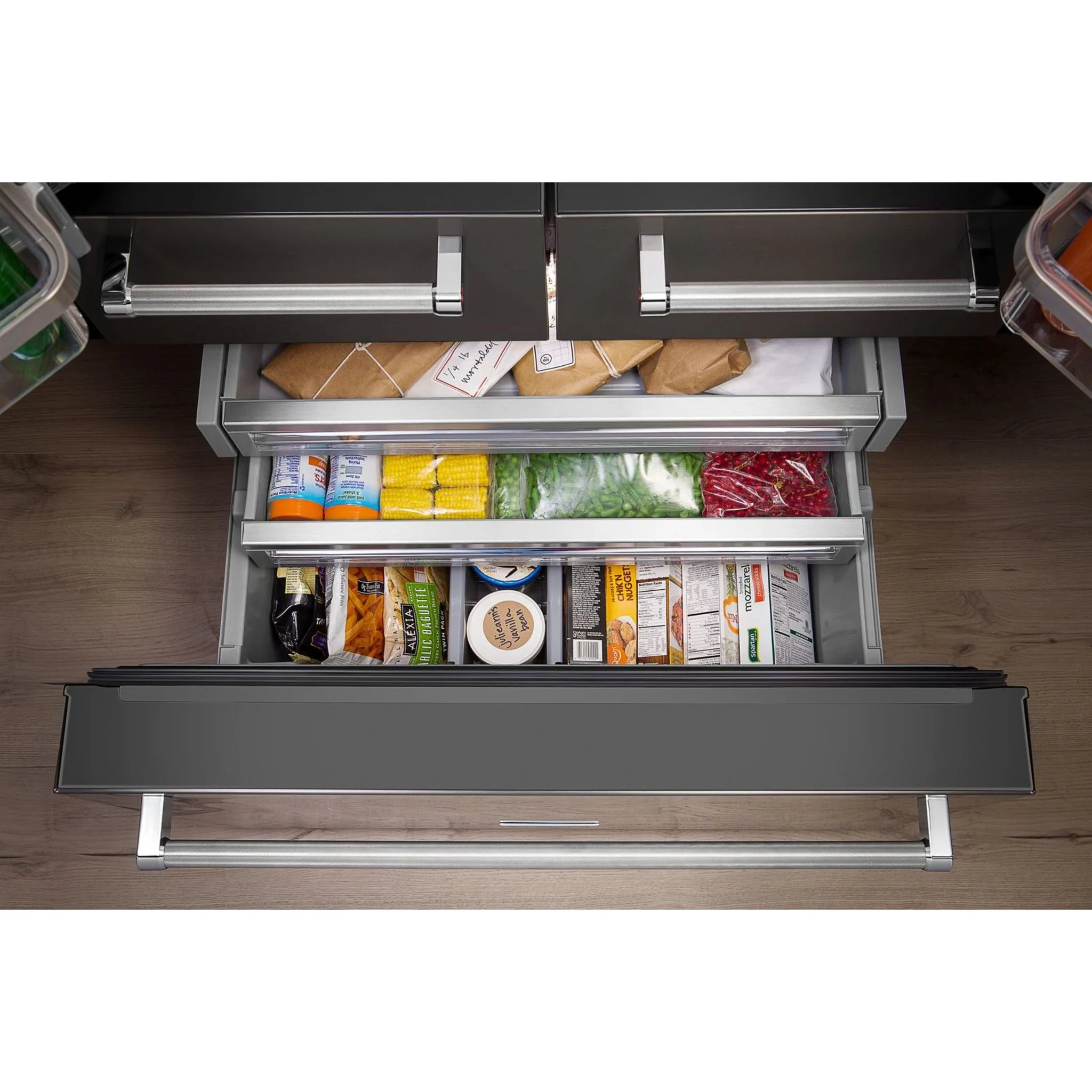 KitchenAid 25.8 Cu. Ft. 36" Multi-Door Freestanding Refrigerator with Platinum Interior Design -Stainless Steel (KRMF706ESS) - Image 24