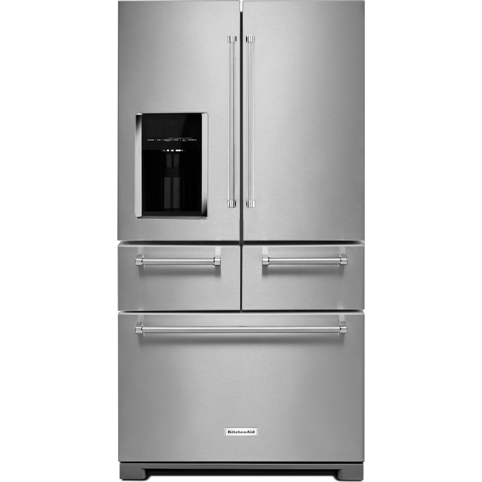 KitchenAid 25.8 Cu. Ft. 36" Multi-Door Freestanding Refrigerator with Platinum Interior Design -Stainless Steel (KRMF706ESS) - Image 8