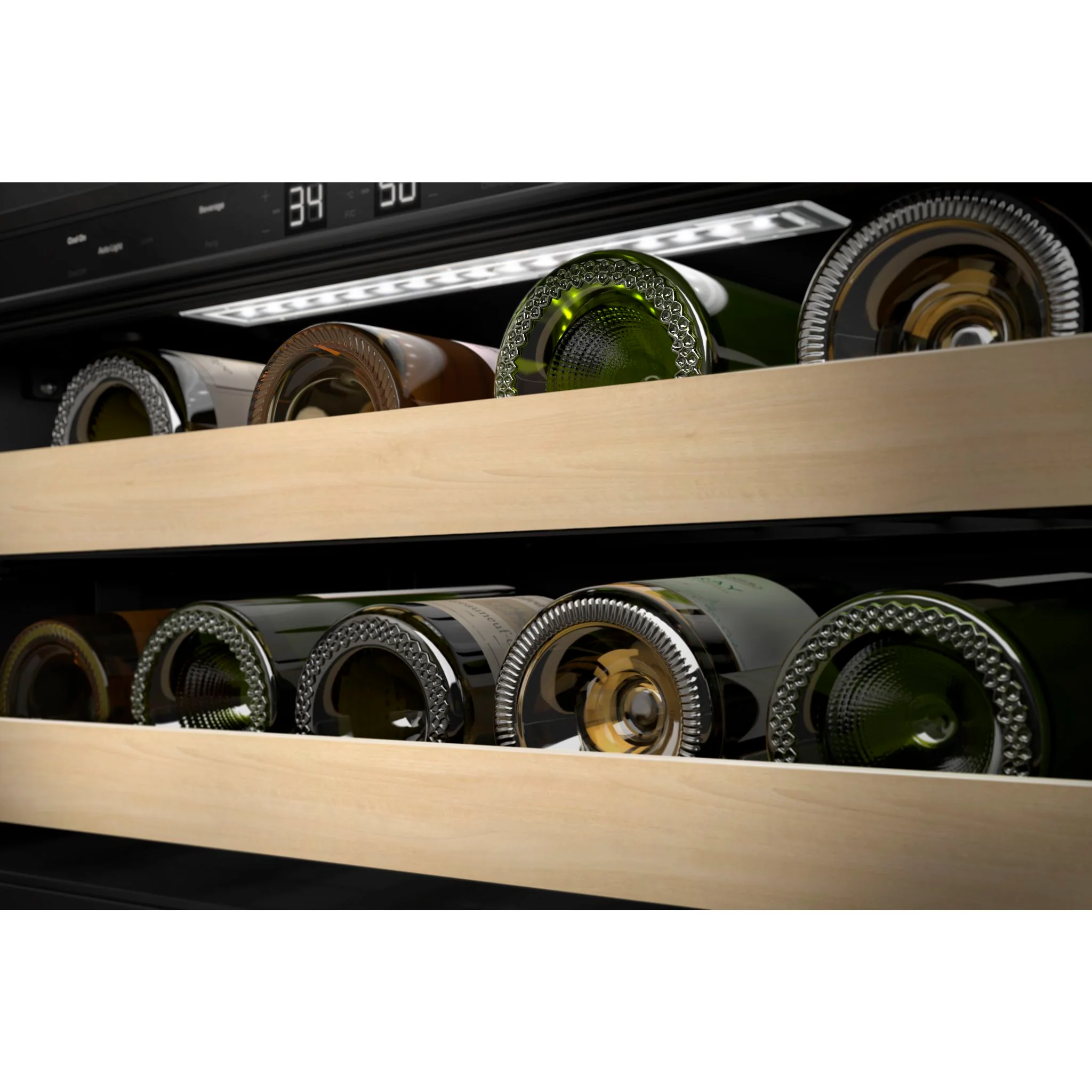 KitchenAid 24" Beverage Center with Glass Door and Wood-Front Racks - Stainless Steel (KUBL214KSB) - Image 8