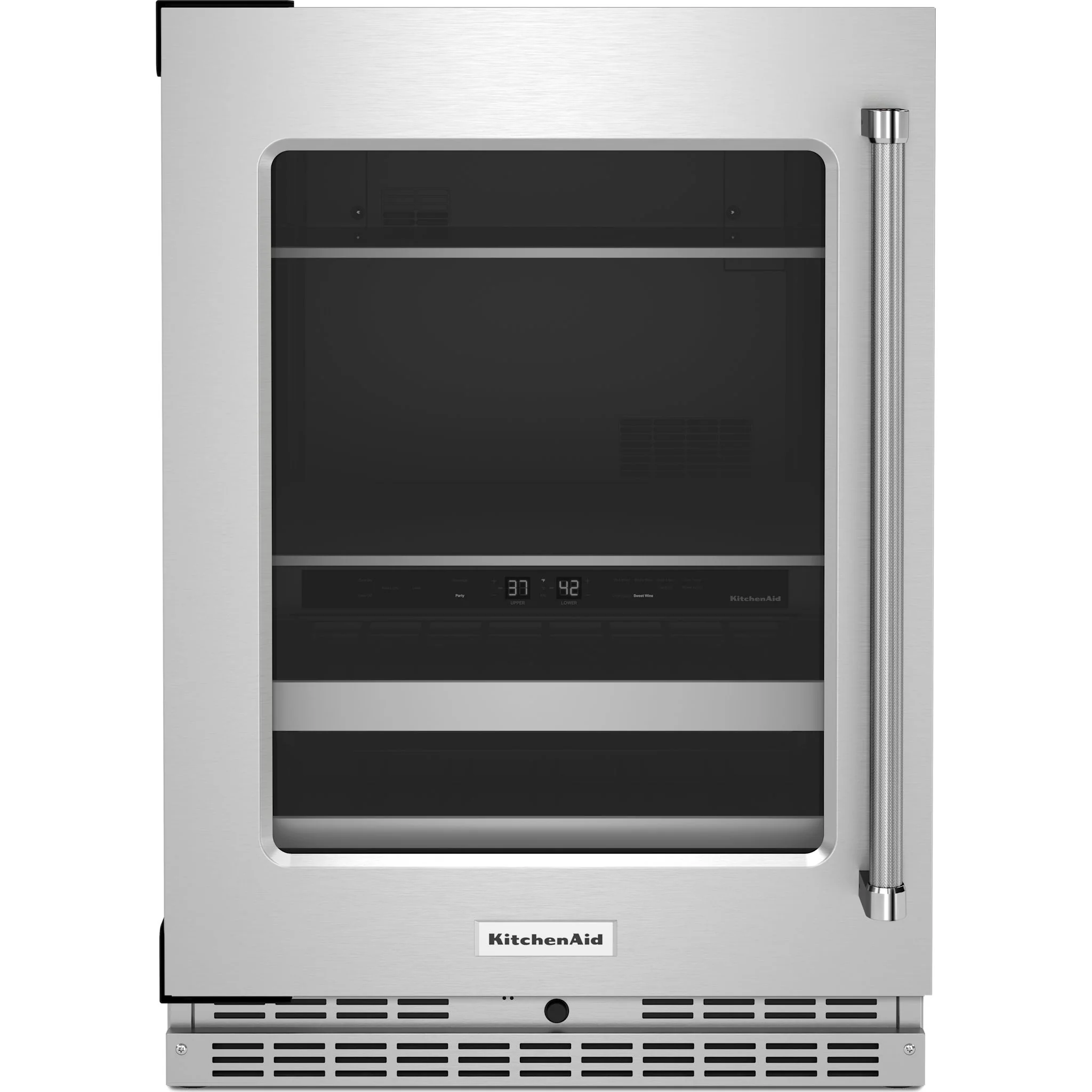 KitchenAid 24" Beverage Center with Glass Door and Metal-Front Racks -Stainless Steel (KUBL314KSS) - Image 2