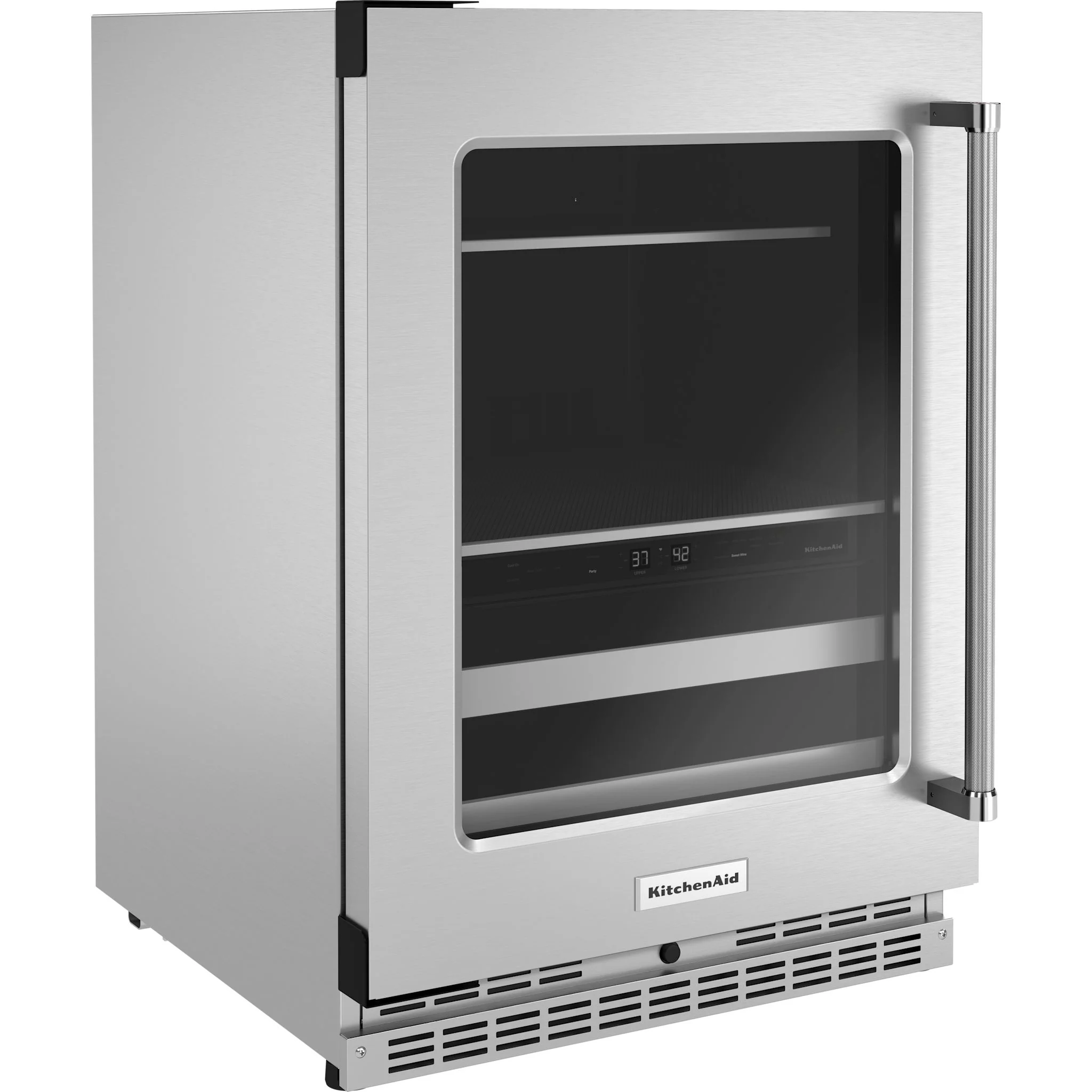KitchenAid 24" Beverage Center with Glass Door and Metal-Front Racks -Stainless Steel (KUBL314KSS) - Image 3