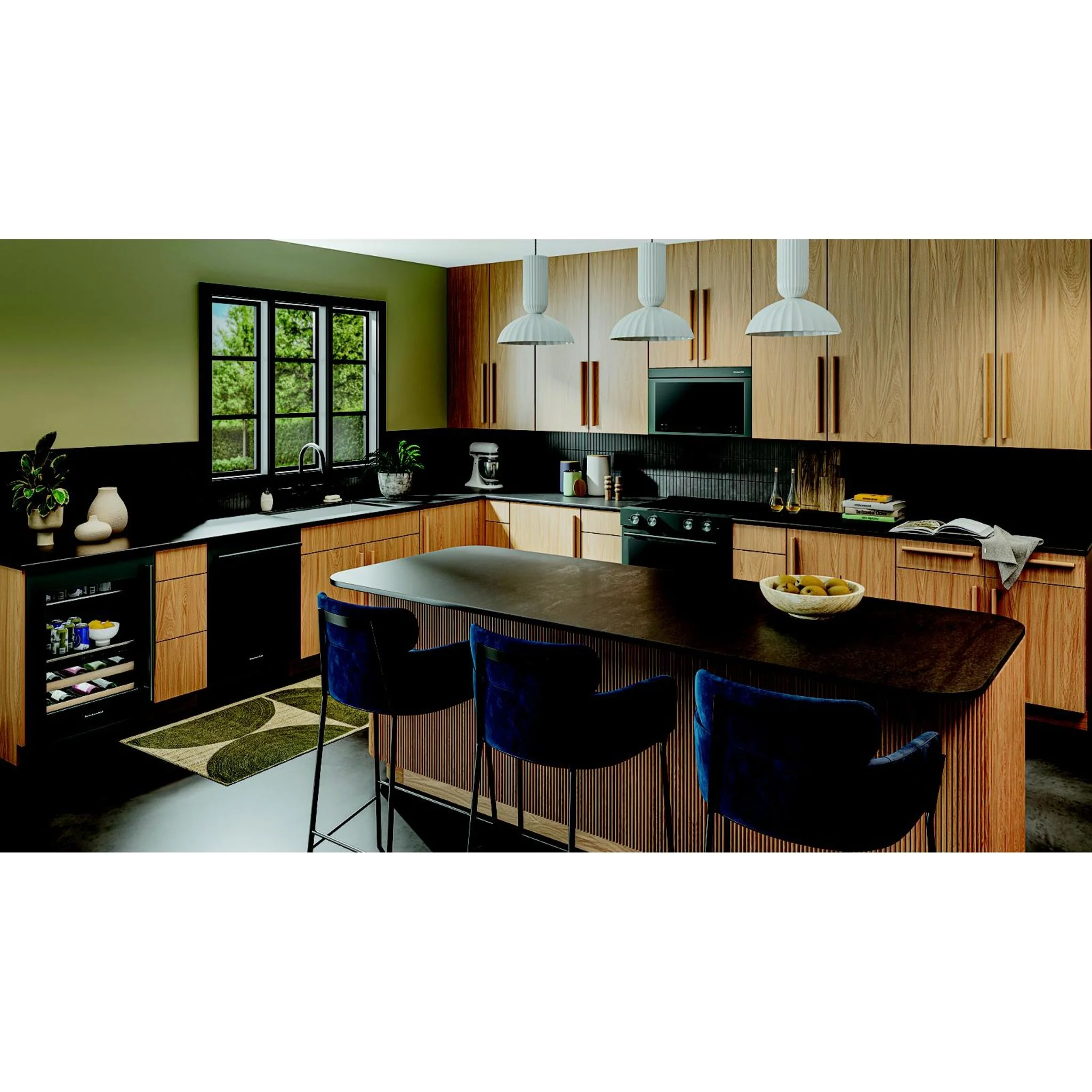 KitchenAid 24" Beverage Center with Glass Door and Wood-Front Racks - Juniper (KUBL524SJP) - Image 2