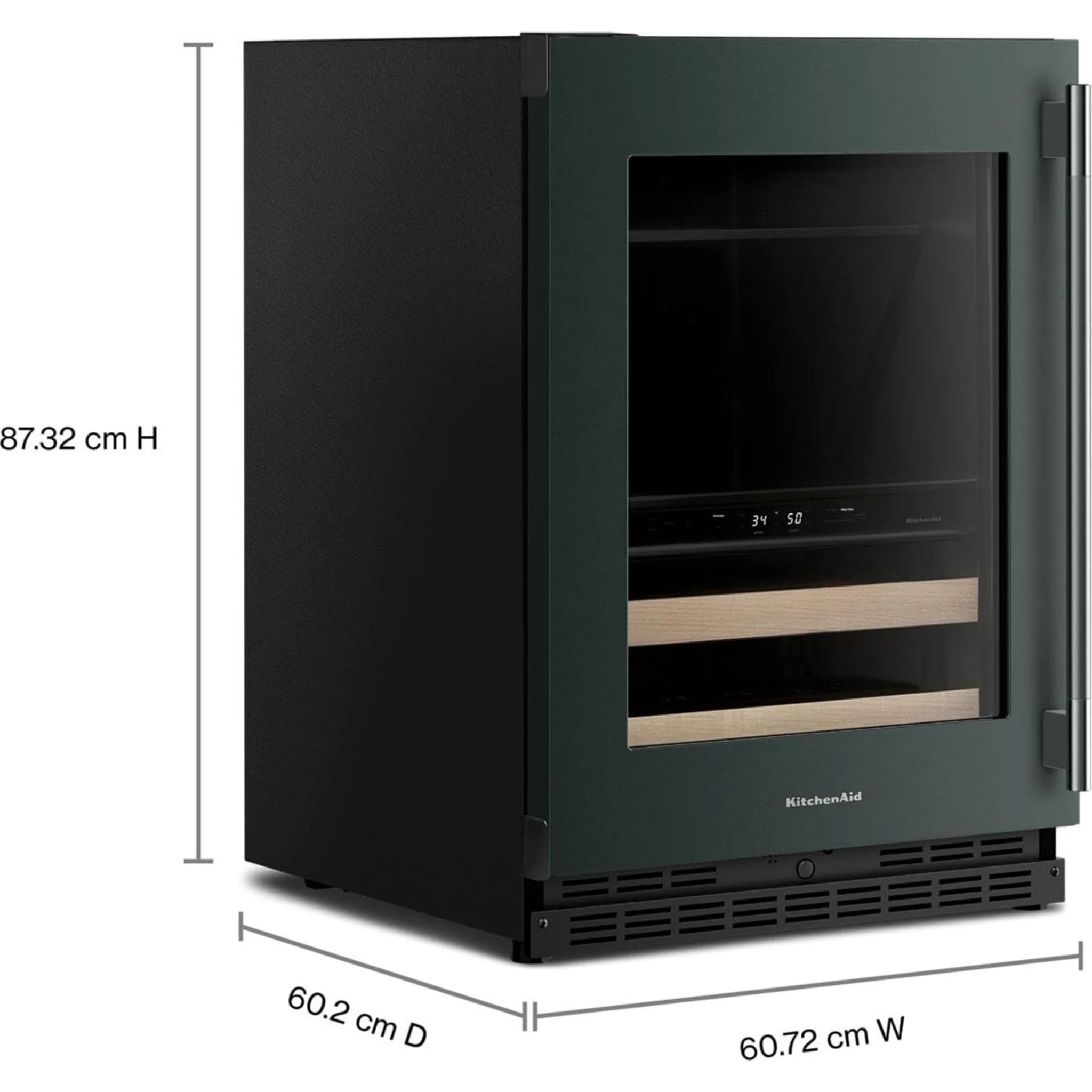 KitchenAid 24" Beverage Center with Glass Door and Wood-Front Racks - Juniper (KUBL524SJP) - Image 5