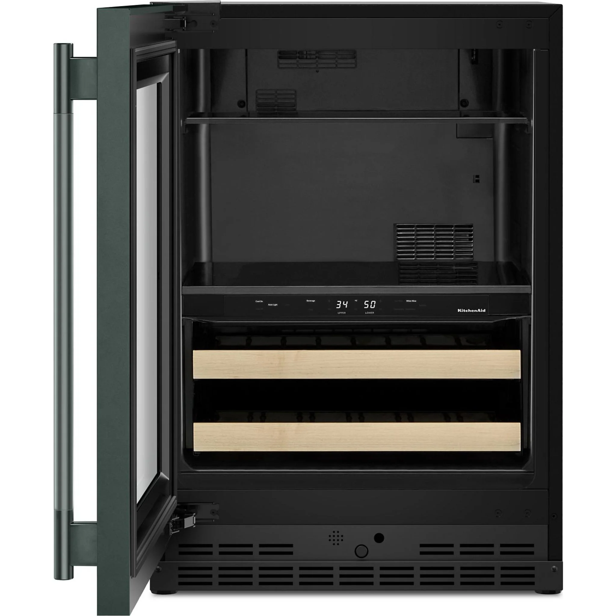 KitchenAid 24" Beverage Center with Glass Door and Wood-Front Racks - Juniper (KUBL524SJP) - Image 8