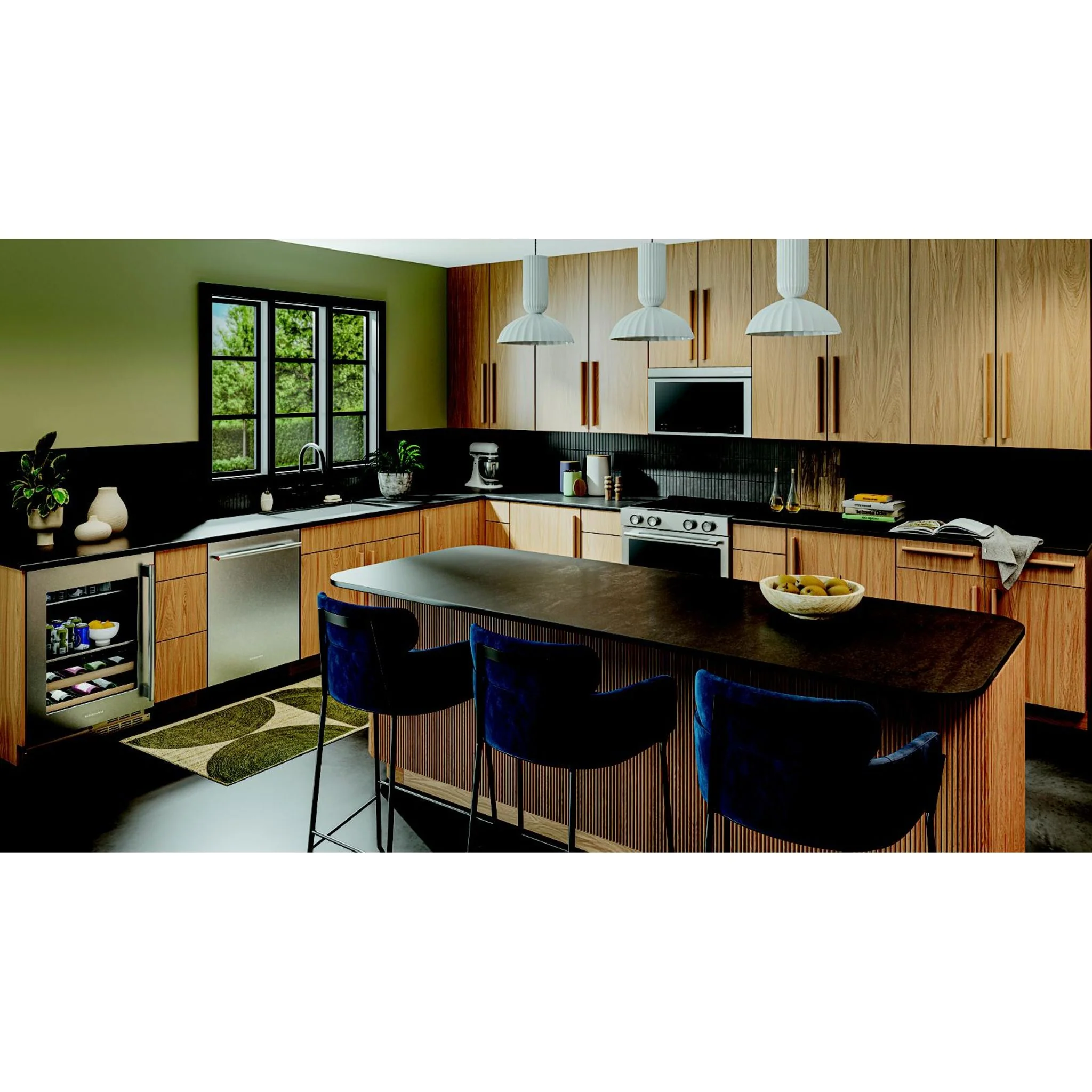KitchenAid 24" Beverage Center with Glass Door and Wood-Front Racks - PrintShield™ Stainless Finish (KUBL524SPS) - Image 4