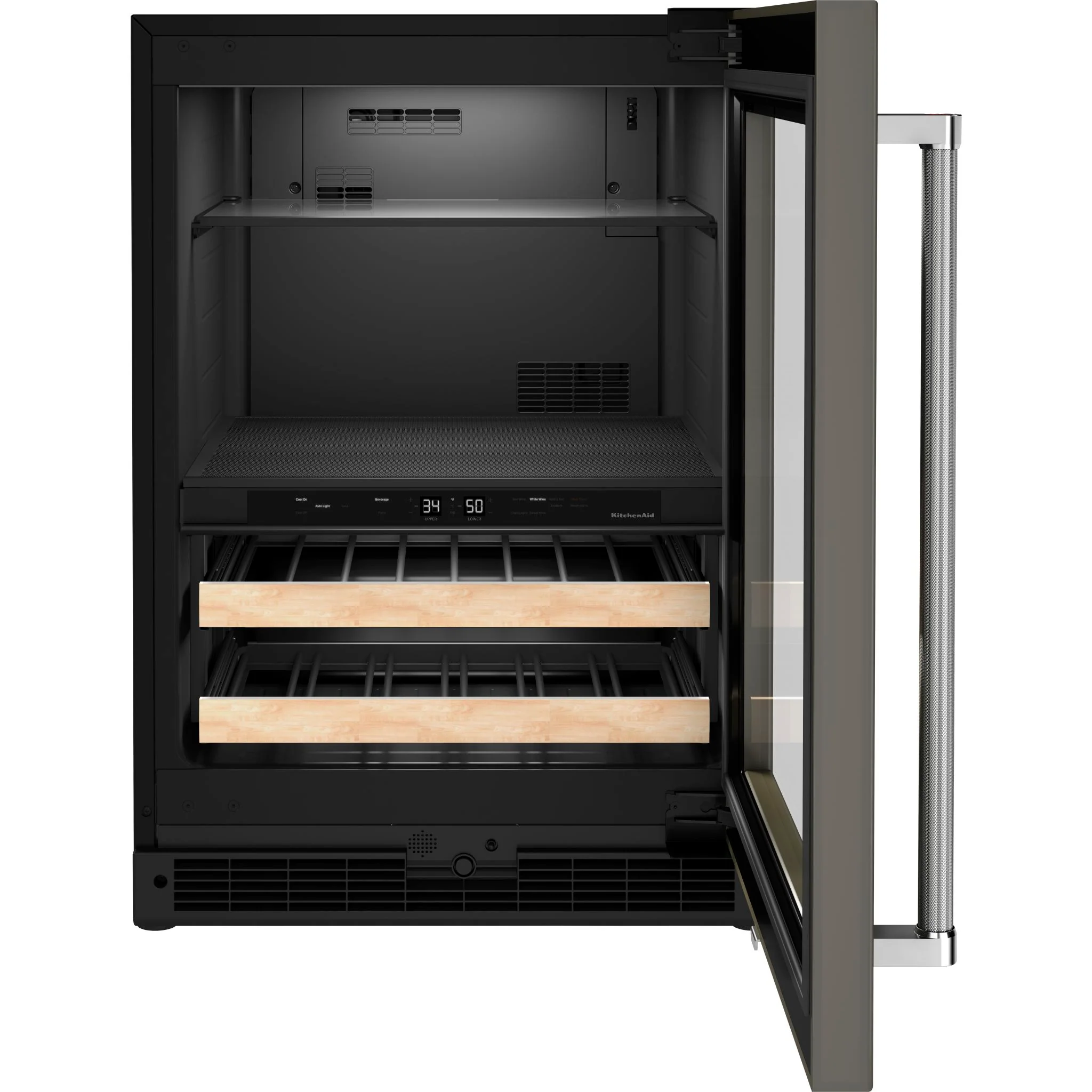 KitchenAid 24" Panel-Ready Beverage Center with Wood-Front Racks -Panel Ready (KUBR214KPA) - Image 6