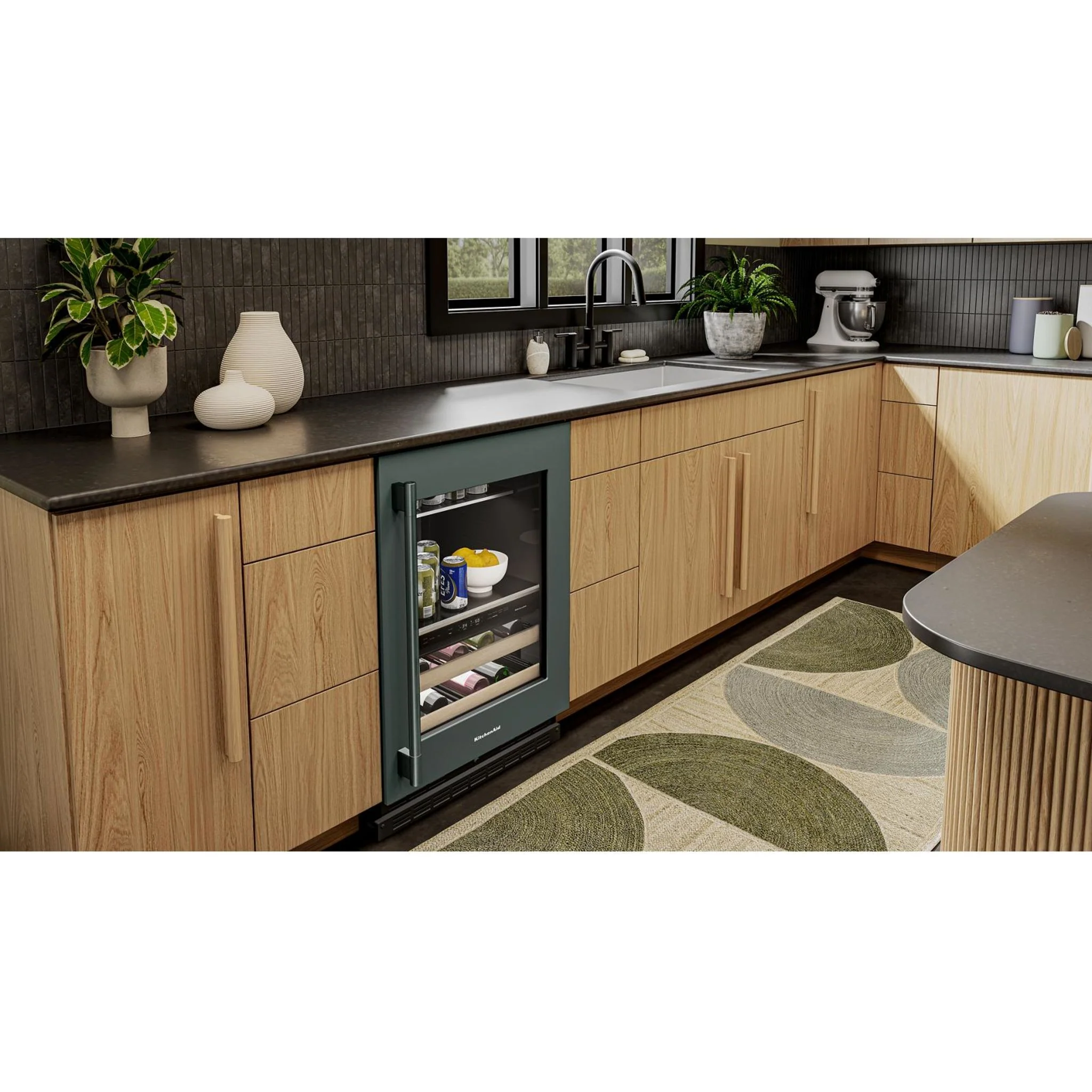 KitchenAid 24" Beverage Center with Glass Door and Wood-Front Racks - Juniper (KUBR524SJP) - Image 11