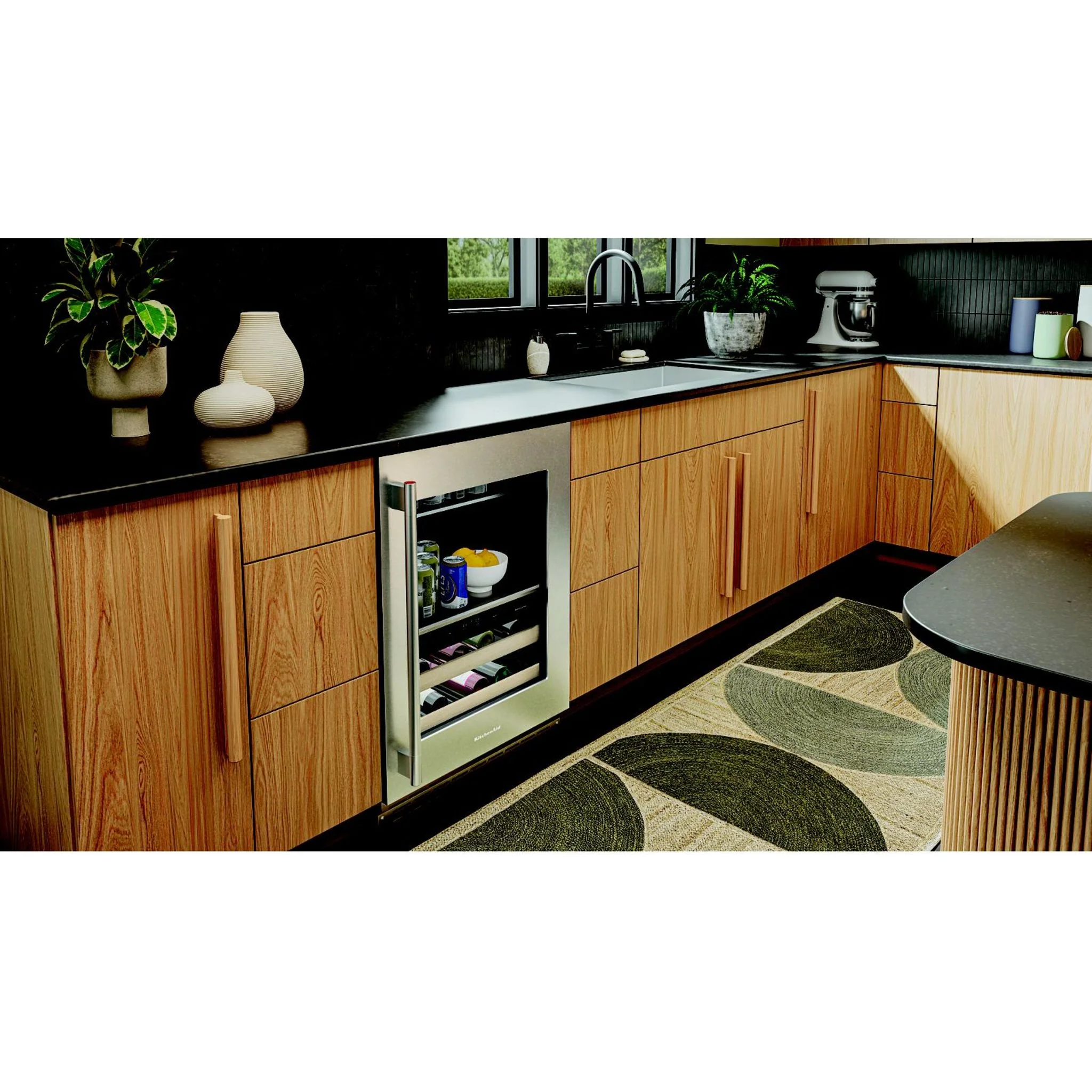 KitchenAid 24" Beverage Center with Glass Door and Wood-Front Racks - PrintShield™ Stainless Finish (KUBR524SPS) - Image 6