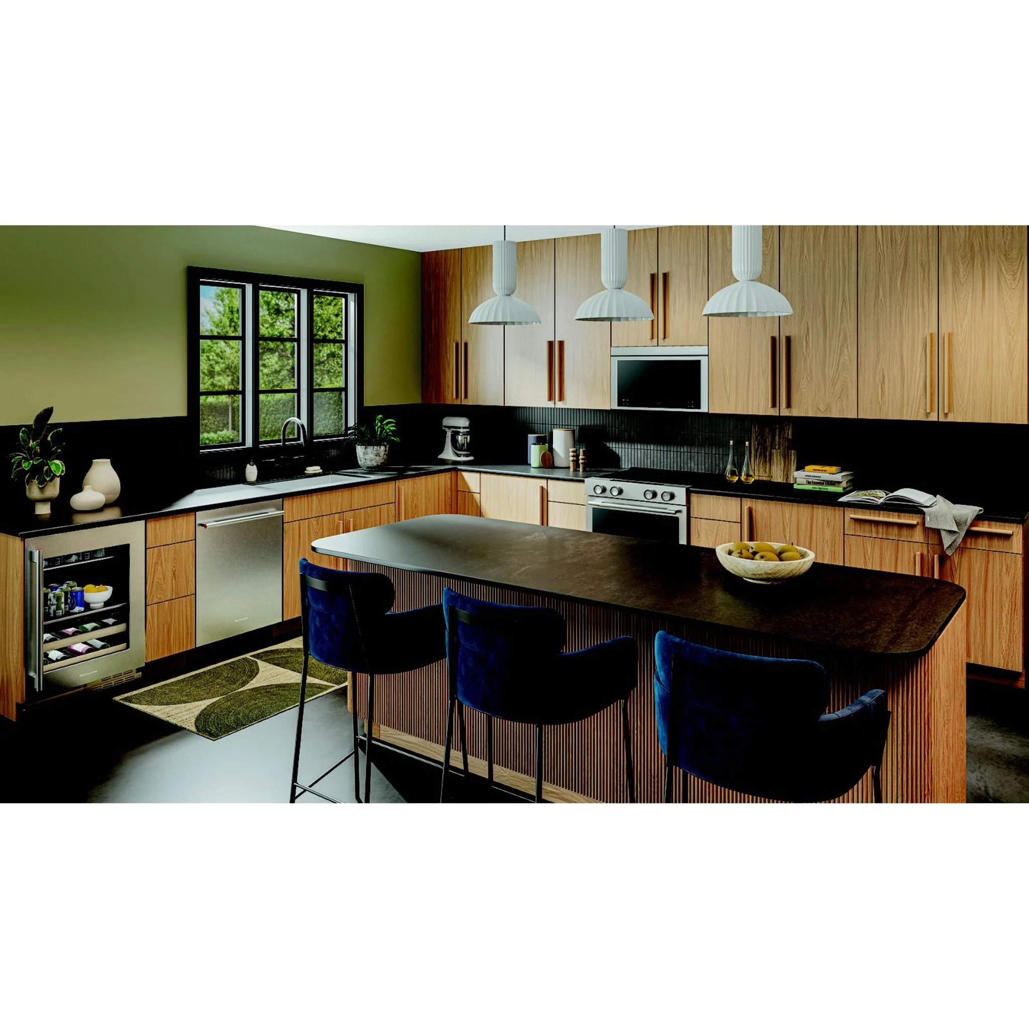 KitchenAid 24" Beverage Center with Glass Door and Wood-Front Racks - PrintShield™ Stainless Finish (KUBR524SPS) - Image 7