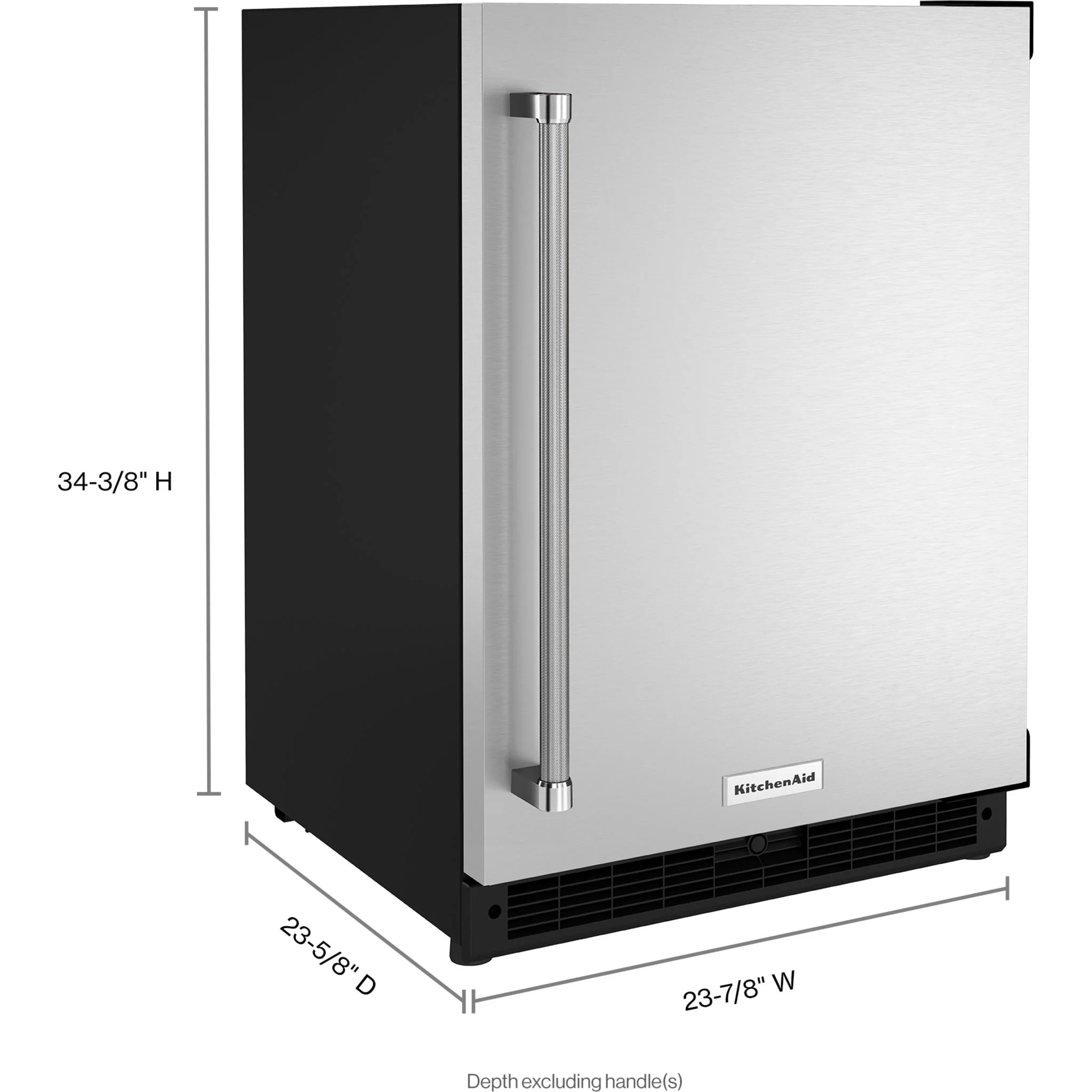 KitchenAid 24" Undercounter Refrigerator with Stainless Steel Door -Stainless Steel (KURR114KSB) - Image 7