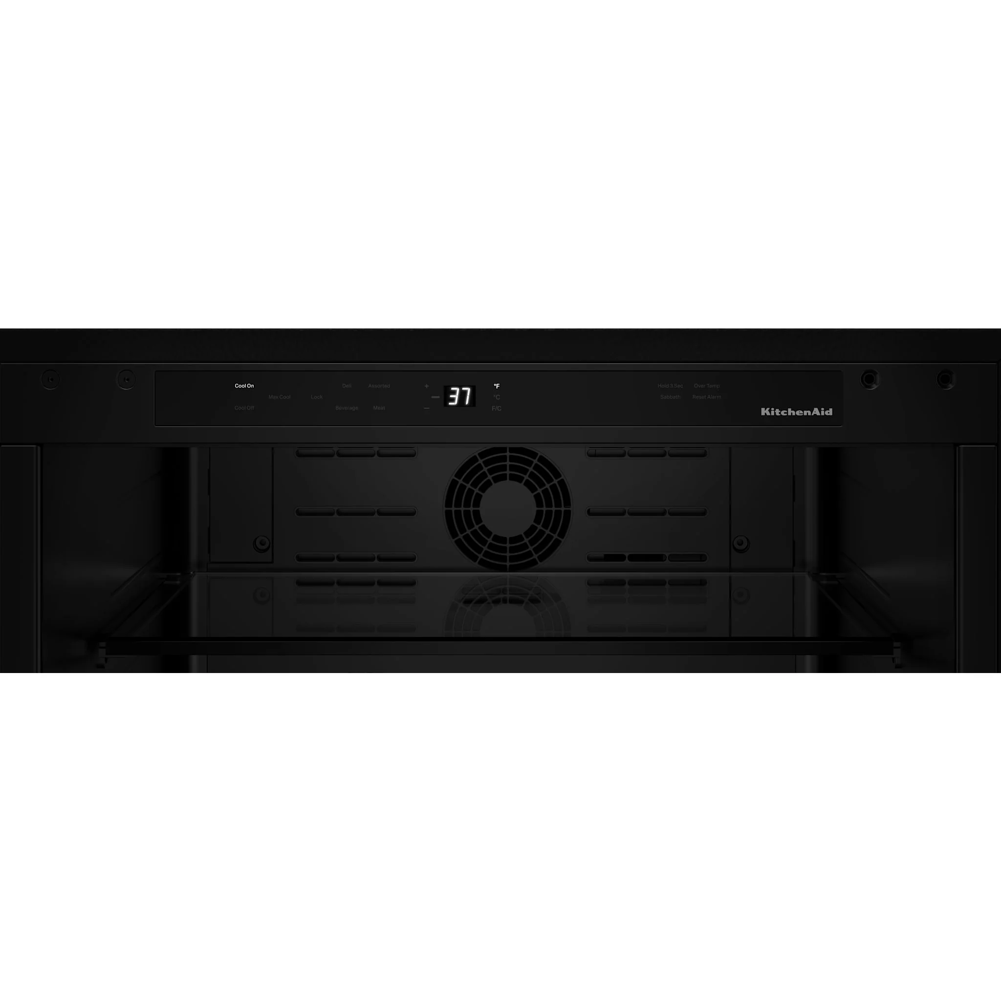 KitchenAid 24"" Undercounter Refrigerator with Glass Door - Black Cabinet/Stainless Doors (KURR324SSB) - Image 7