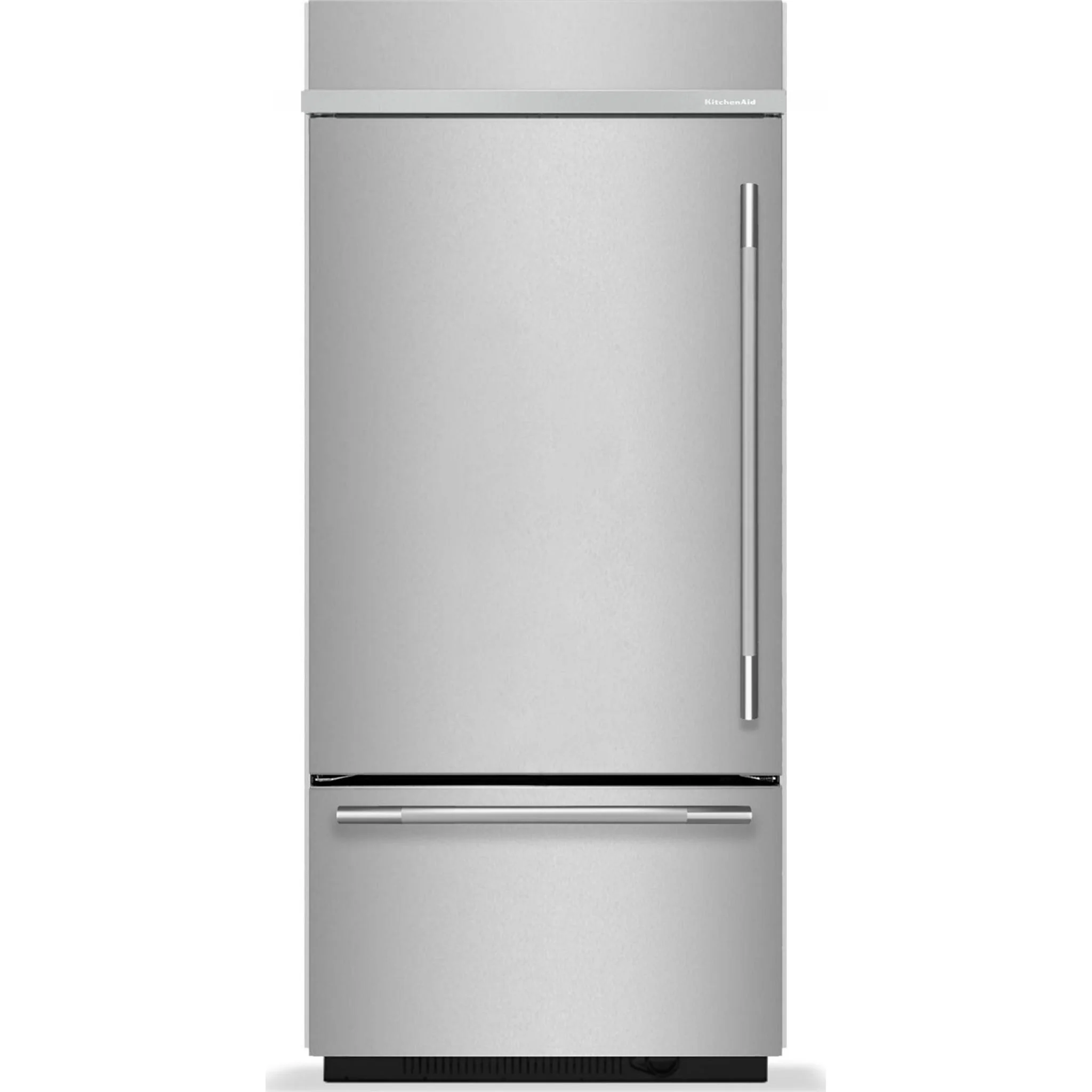 KitchenAid 20.8 Cu. Ft. 36" Built-In Bottom Mount Refrigerator with Platinum Interior -Stainless Steel with PrintShield™ Finish (KBBL336SPS)