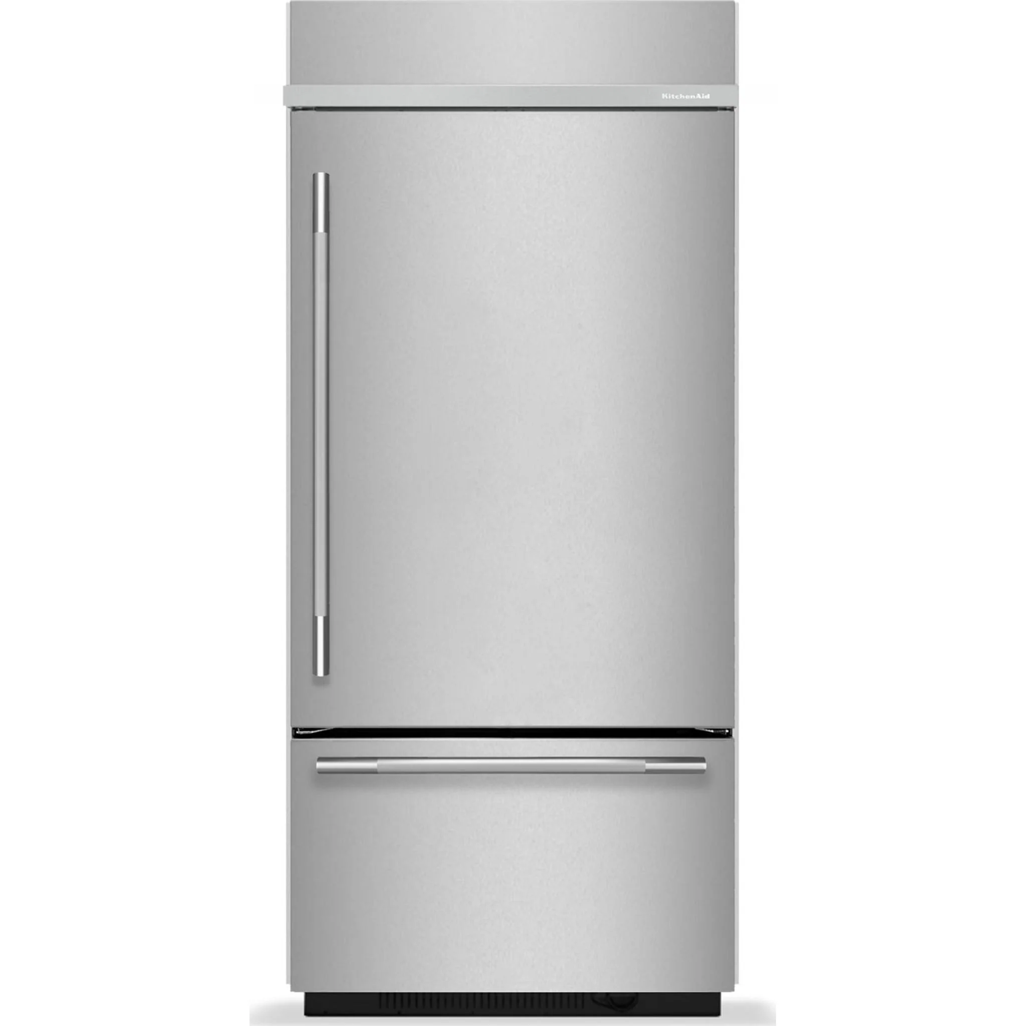 KitchenAid 20.8 Cu. Ft. 36" Built-In Bottom Mount Refrigerator with Platinum Interior -Stainless Steel with PrintShield™ Finish (KBBR336SPS)