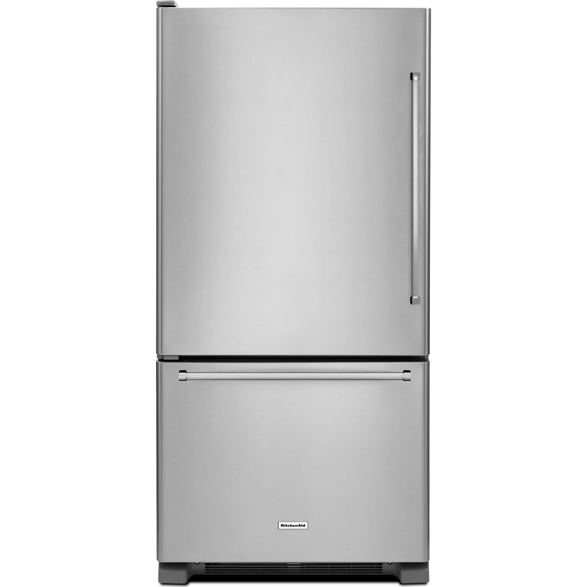 KitchenAid 22 cu.ft. 33" Width Full Depth Non Dispense Bottom Mount Refrigerator - Stainless Steel (KRBL102ESS) - Image 3