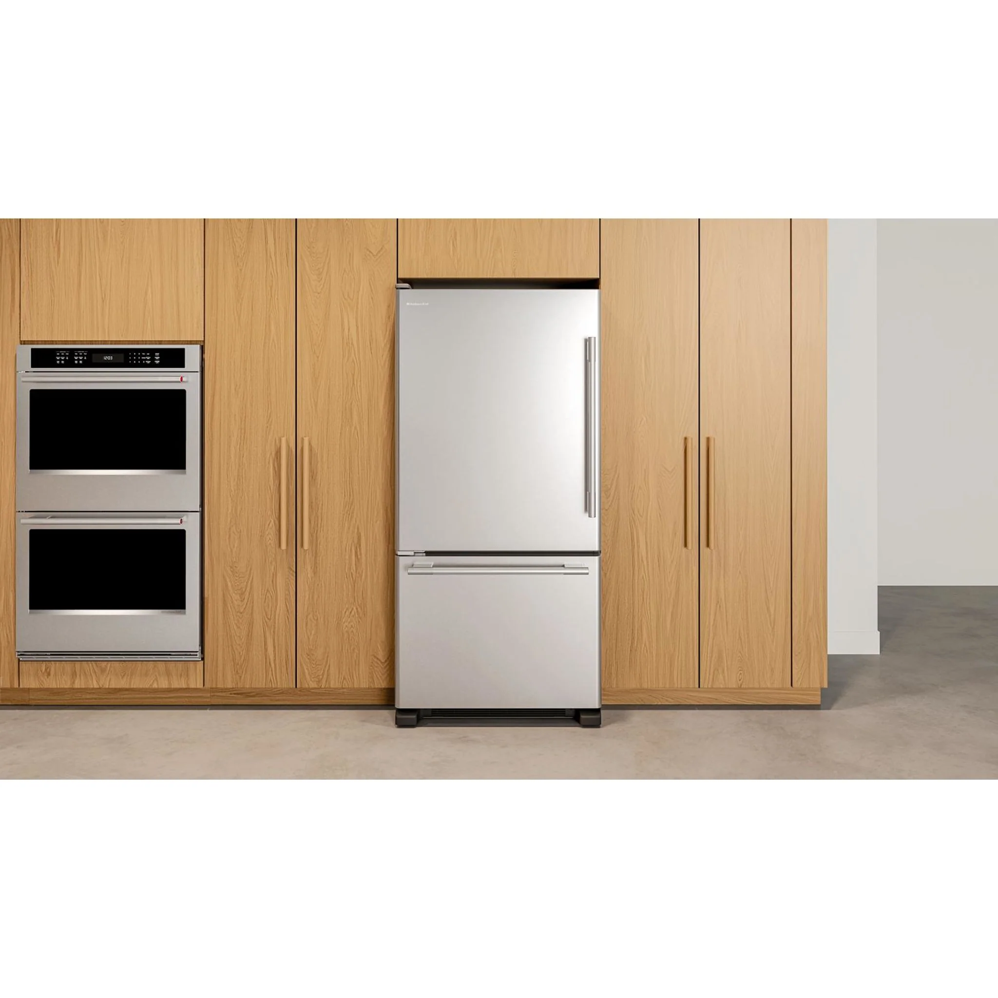 KitchenAid 19 Cu. Ft. 30-Inch Standard-Depth Bottom Mount Refrigerator with Left Door Swing -PrintShield Stainless (KRBL130SPS) - Image 3
