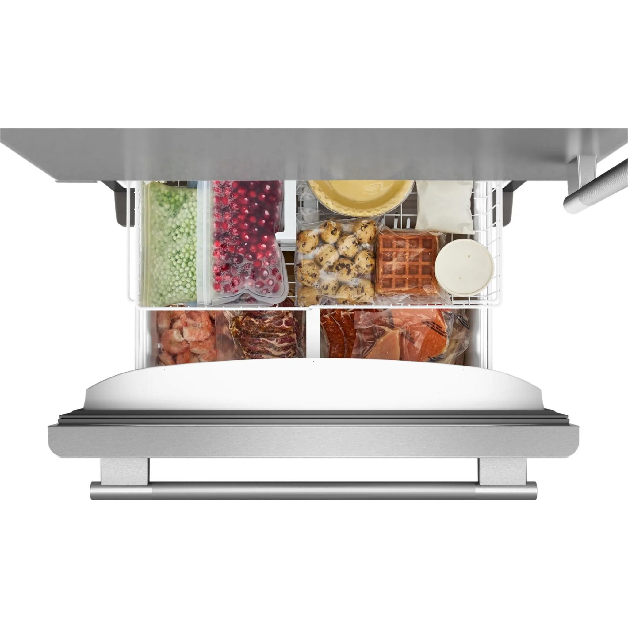 KitchenAid 22 Cu. Ft. 33-Inch Standard-Depth Bottom Mount Refrigerator with Left Door Swing -PrintShield Stainless (KRBL133SPS) - Image 3