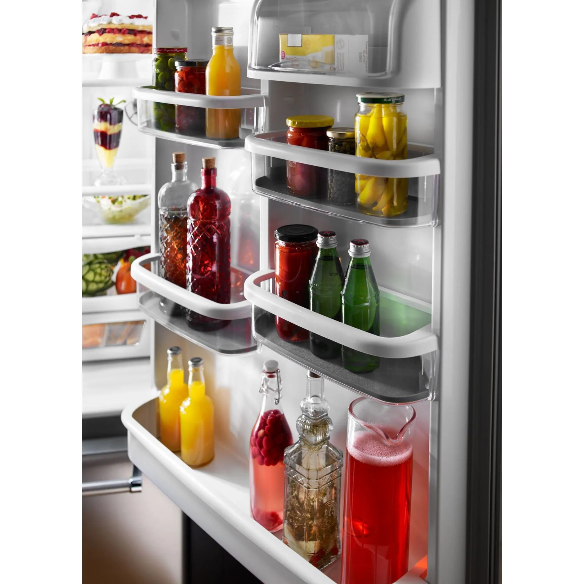 KitchenAid 22 cu.ft. 33" Width Full Depth Non Dispense Bottom Mount Refrigerator - Stainless Steel (KRBR102ESS) - Image 9