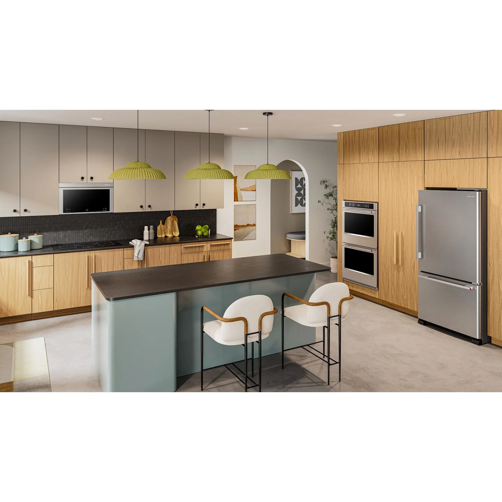 KitchenAid 22 Cu. Ft. 33-Inch Standard-Depth Bottom Mount Refrigerator with Right Door Swing - PrintShield Stainless (KRBR133SPS) - Image 8