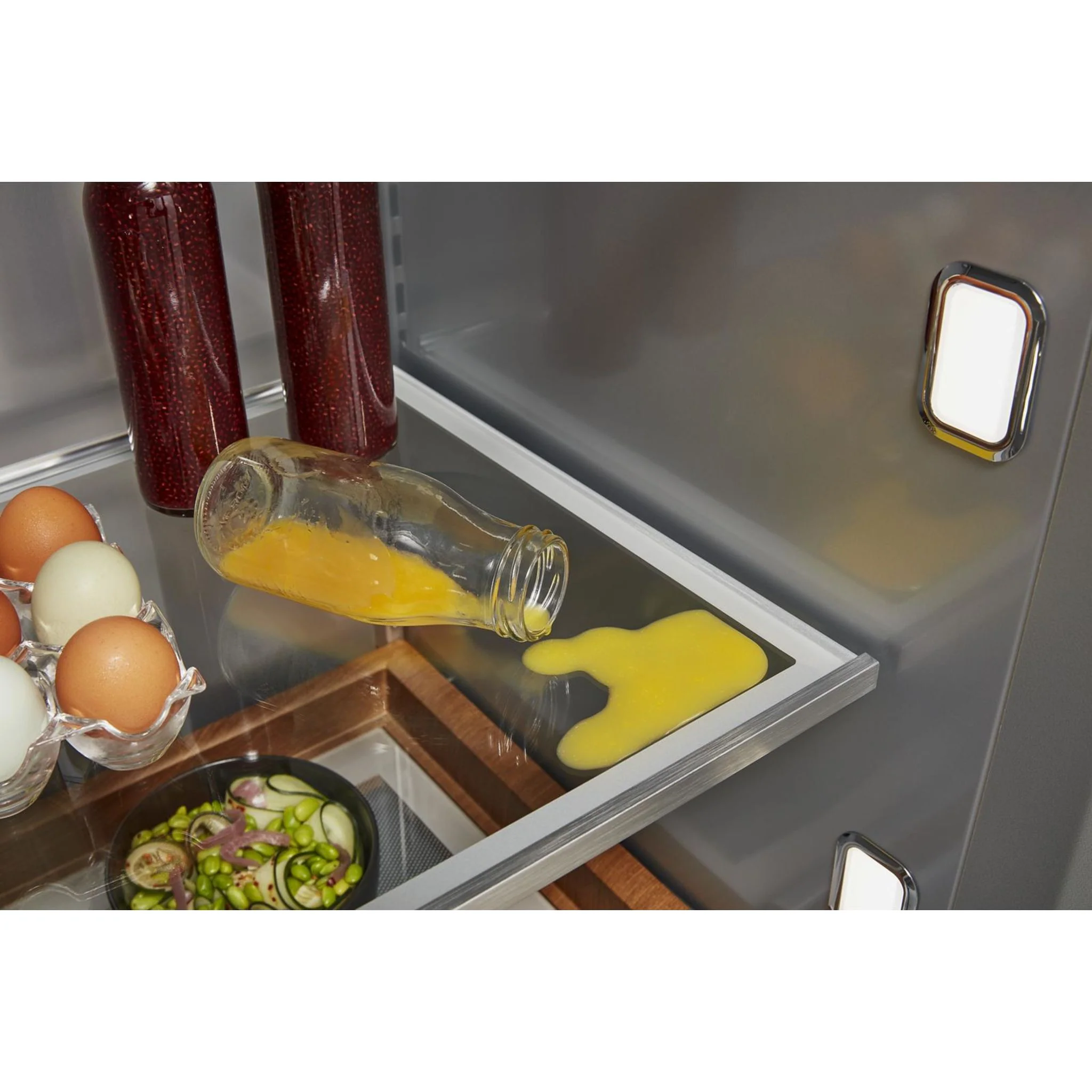 KitchenAid 25.5 Cu Ft. 42" Built-In Side-by-Side Refrigerator with Panel-Ready Doors - Panel Ready (KBSN702MPA) - Image 2