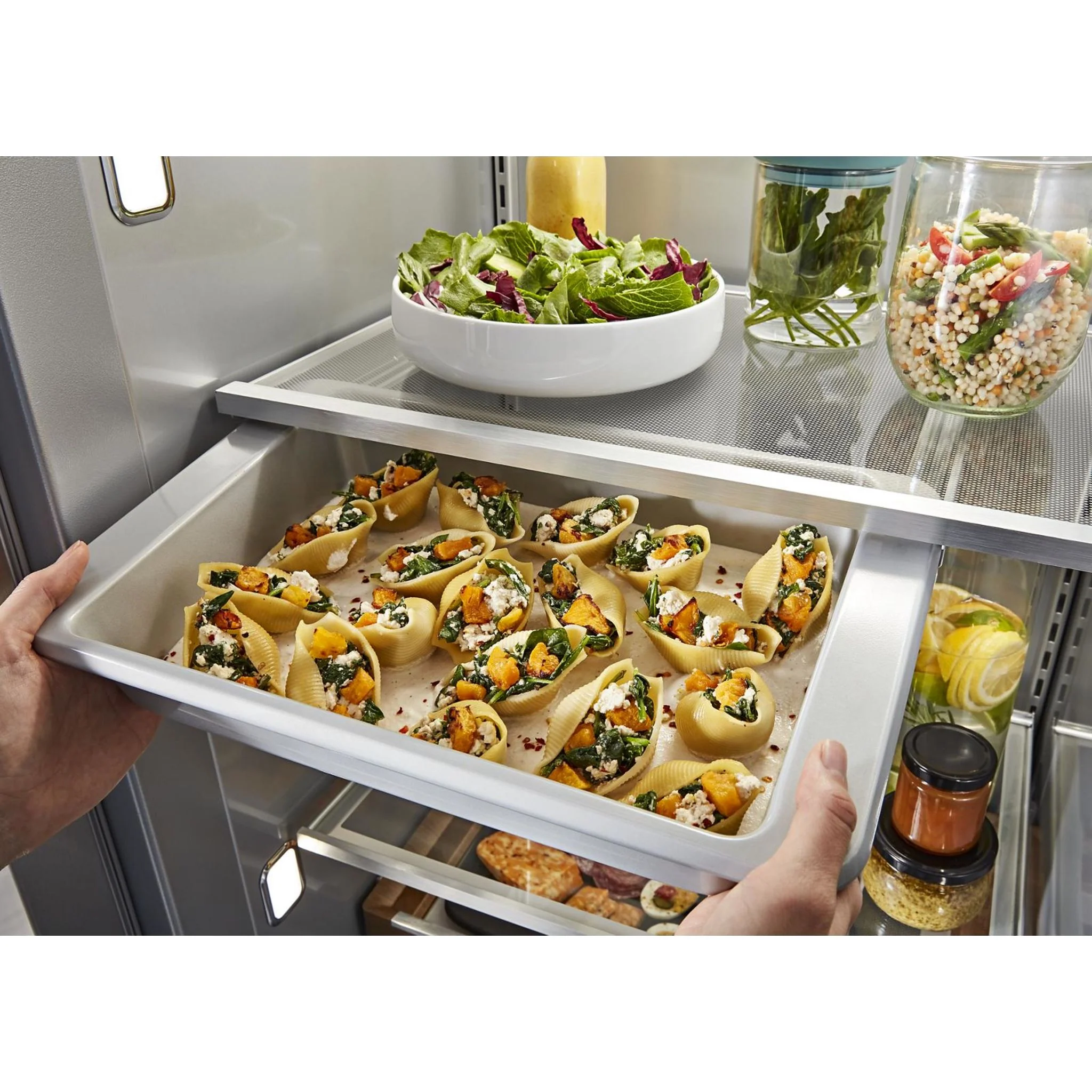 KitchenAid 25.5 Cu Ft. 42" Built-In Side-by-Side Refrigerator with Panel-Ready Doors - Panel Ready (KBSN702MPA) - Image 47