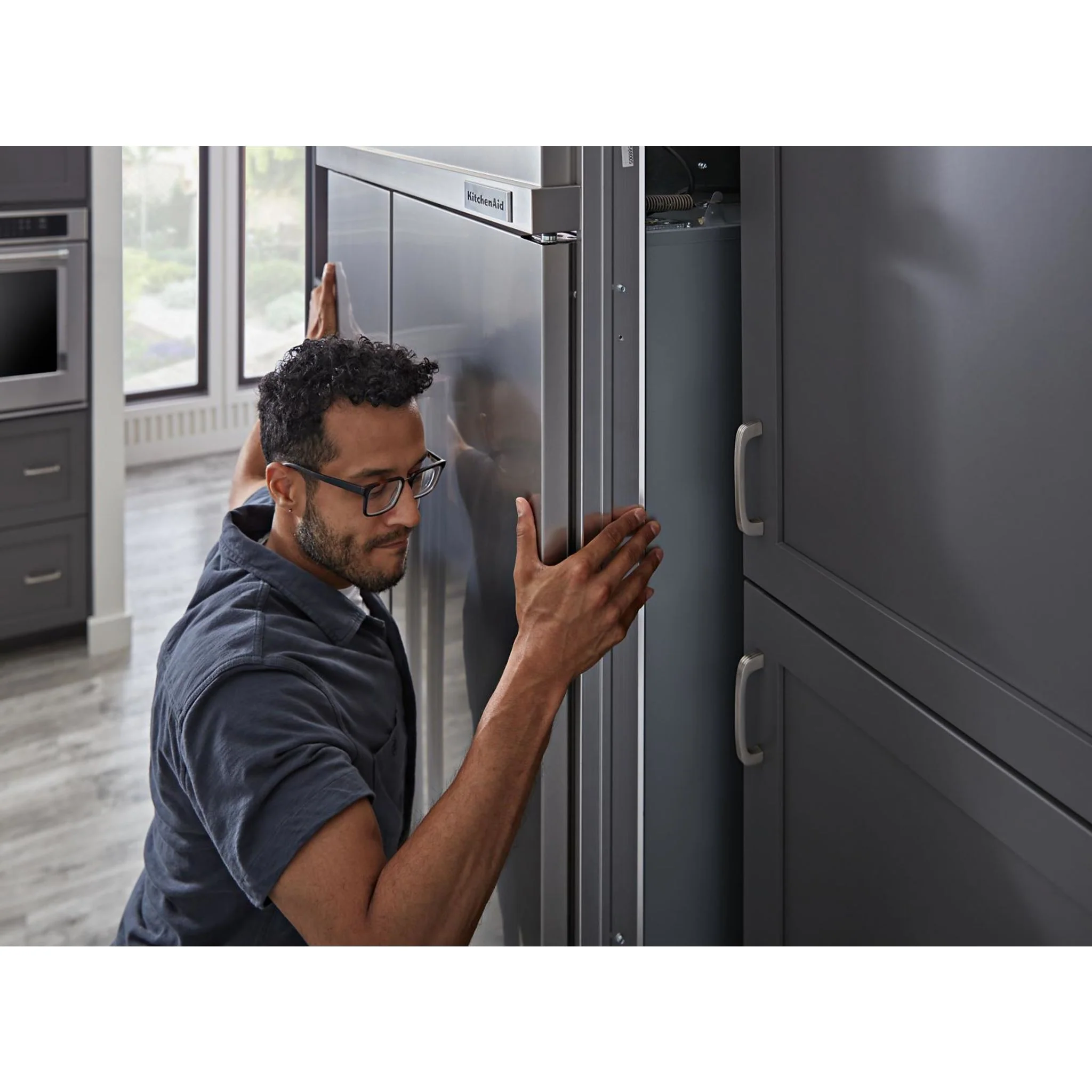 KitchenAid 30 cu.ft. 48"" Built-In Side-by-Side Refrigerator with Panel-Ready Doors - Panel Ready (KBSN708MPA) - Image 27